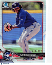 2018 Bowman Chrome Vladimir Guerrero Jr. Refractor /499 Rookie #BCP150 Blue Jays