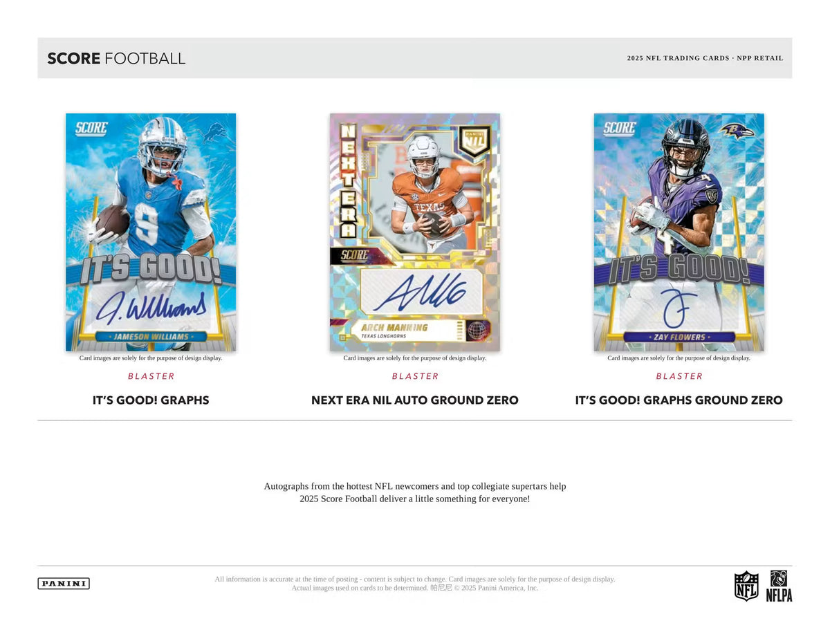 2025 Panini Score Football Retail Box