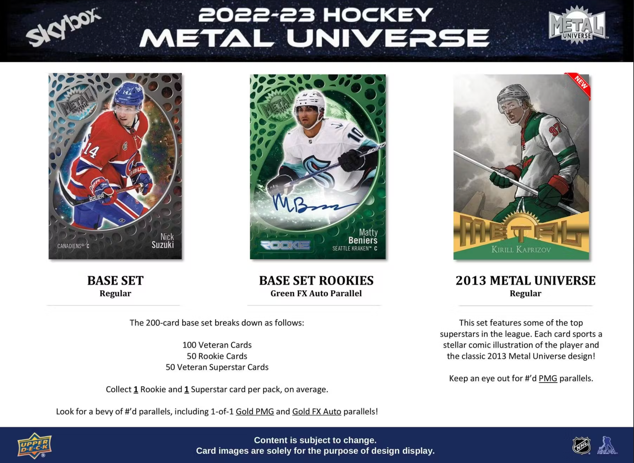 2022-23 Upper Deck Metal Universe Skybox Hockey Hobby Box