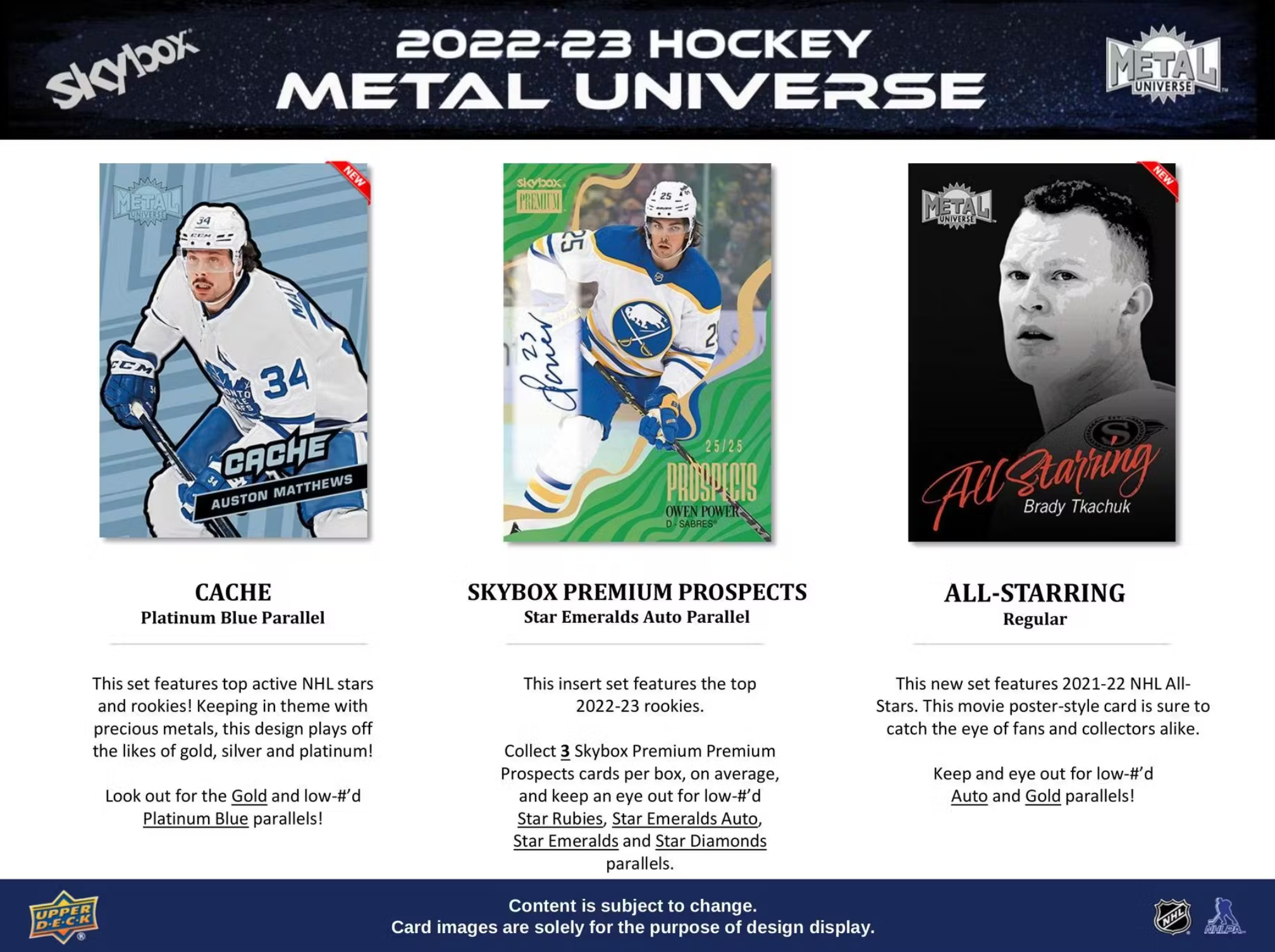 2022-23 Upper Deck Metal Universe Skybox Hockey Hobby Box