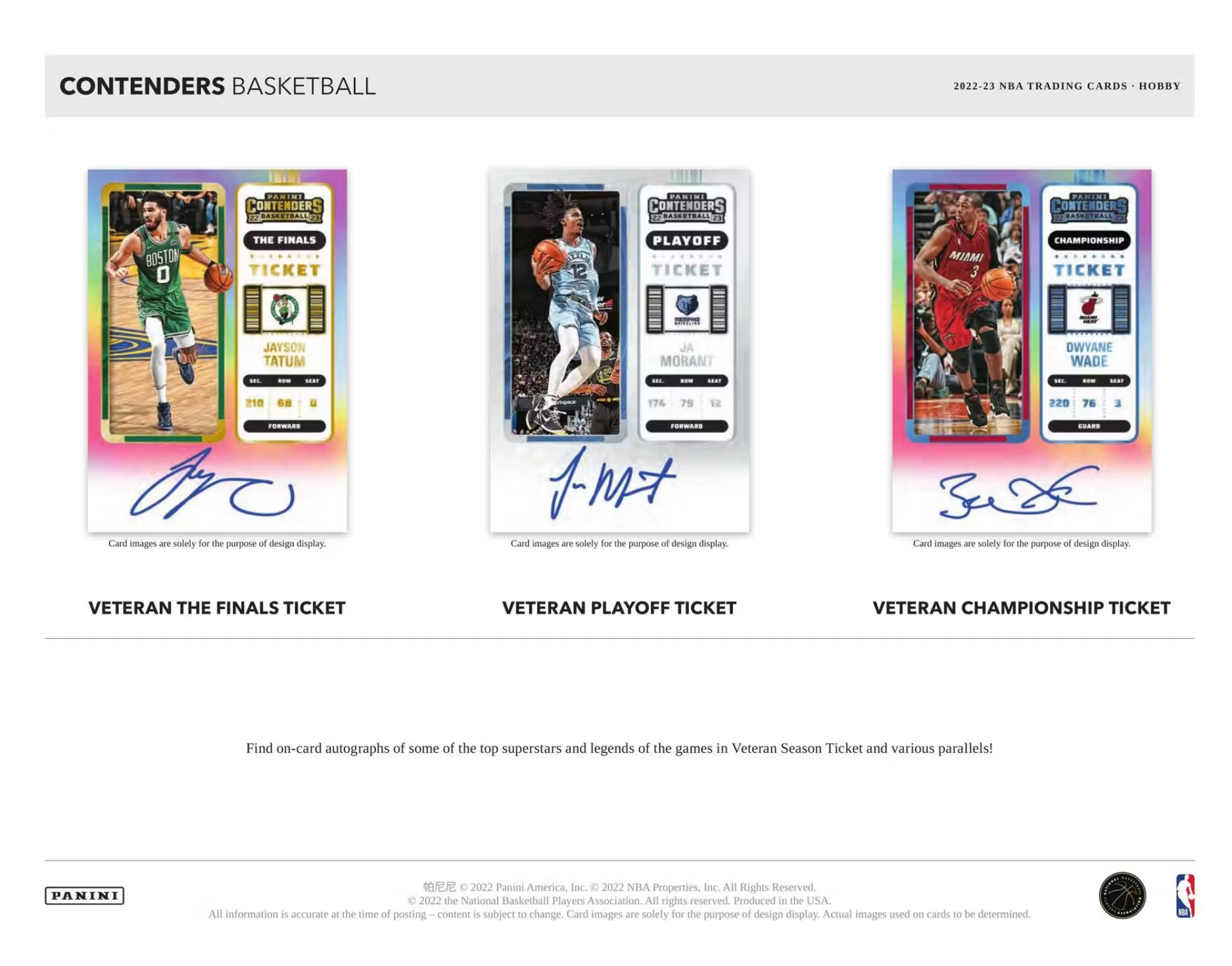 2022/23 Panini Contenders Basketball Hobby Box