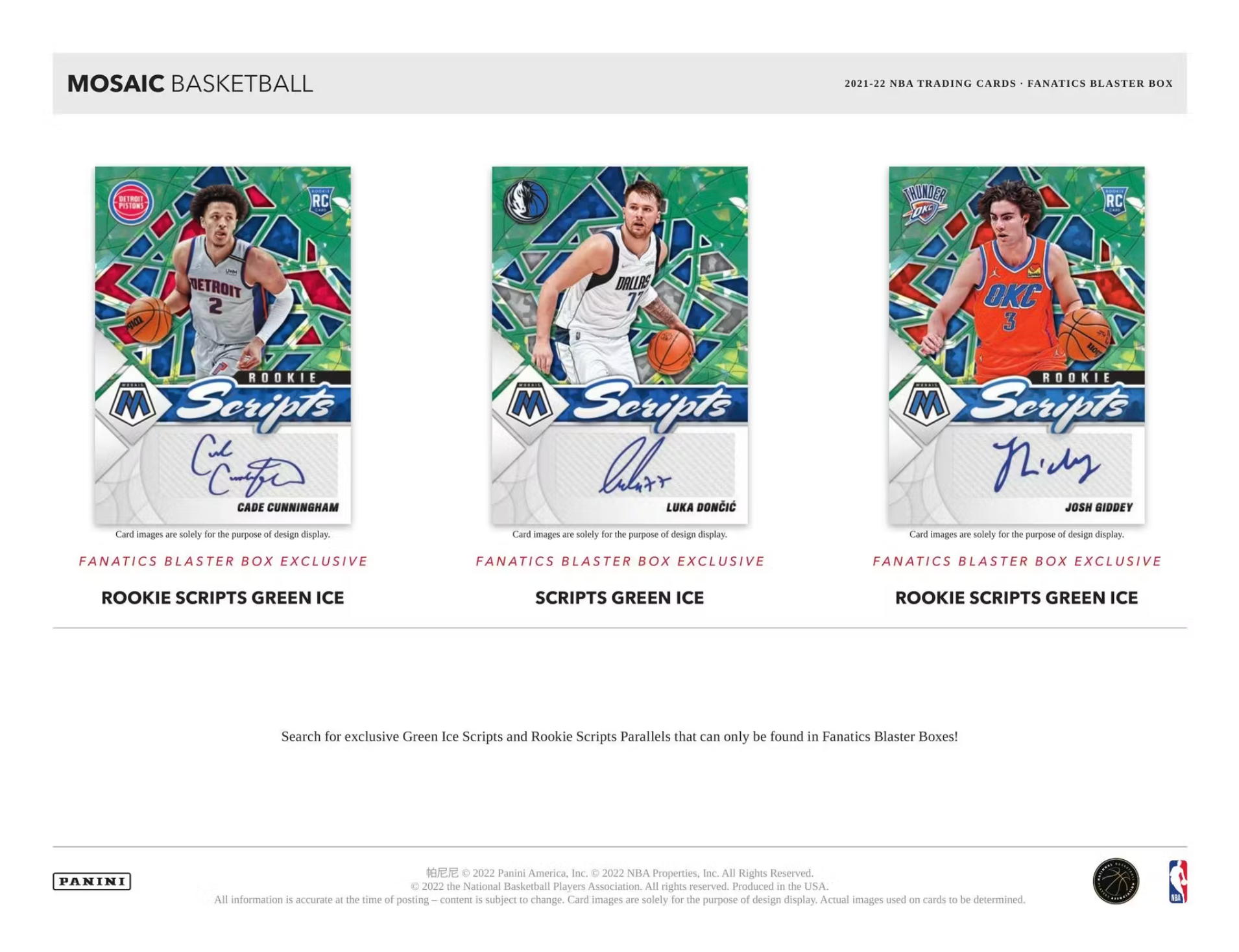 2021/22 Panini Mosaic Basketball 6-Pack Hobby Blaster Box