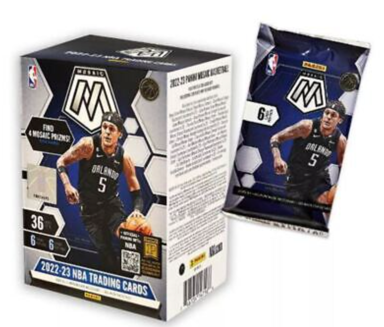 2022-23 Panini Mosaic Basketball Blaster-4 mosaic prizims