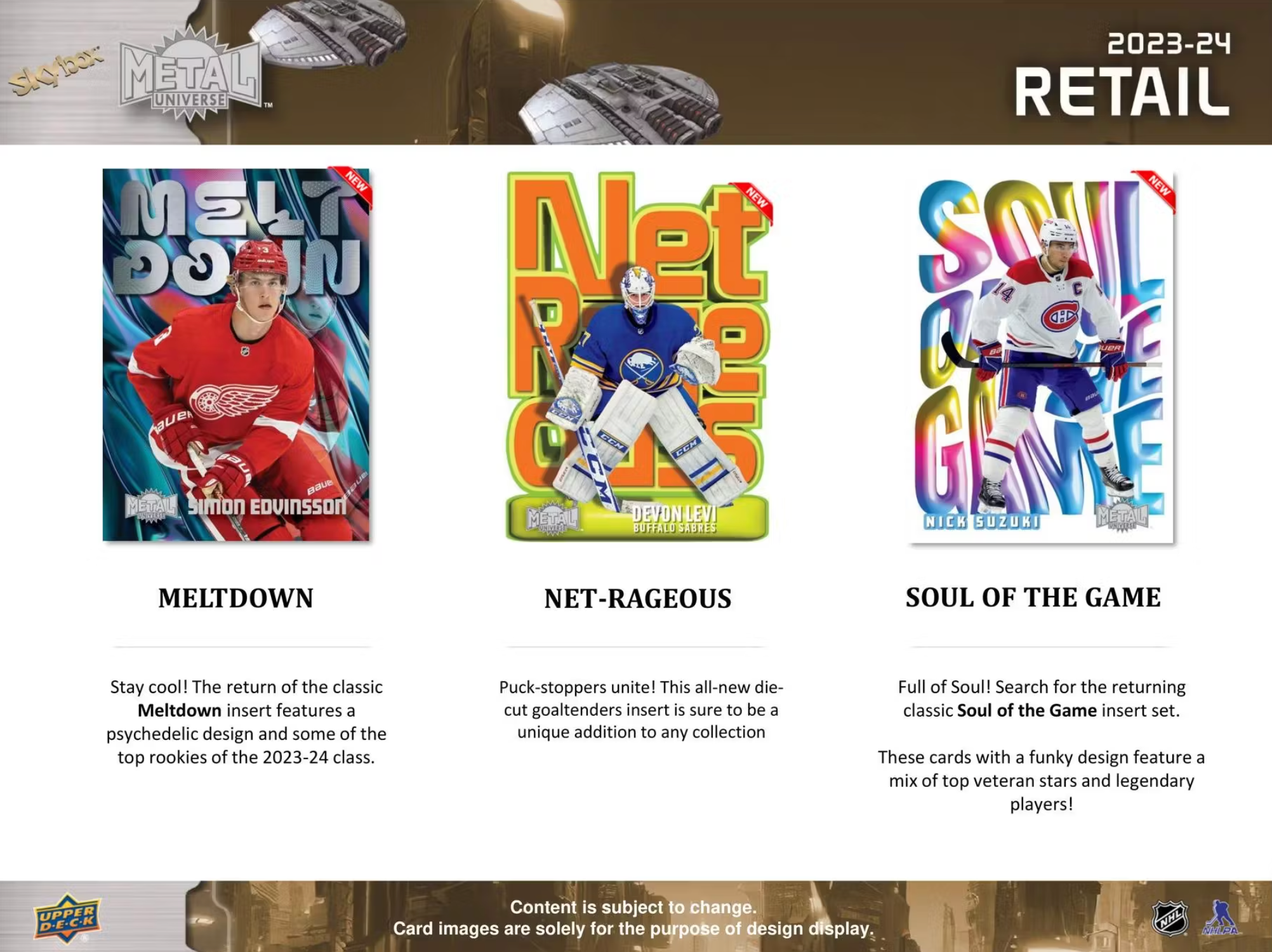 2023/24 Upper Deck Skybox Metal Universe Hockey 5-Pack Blaster Box