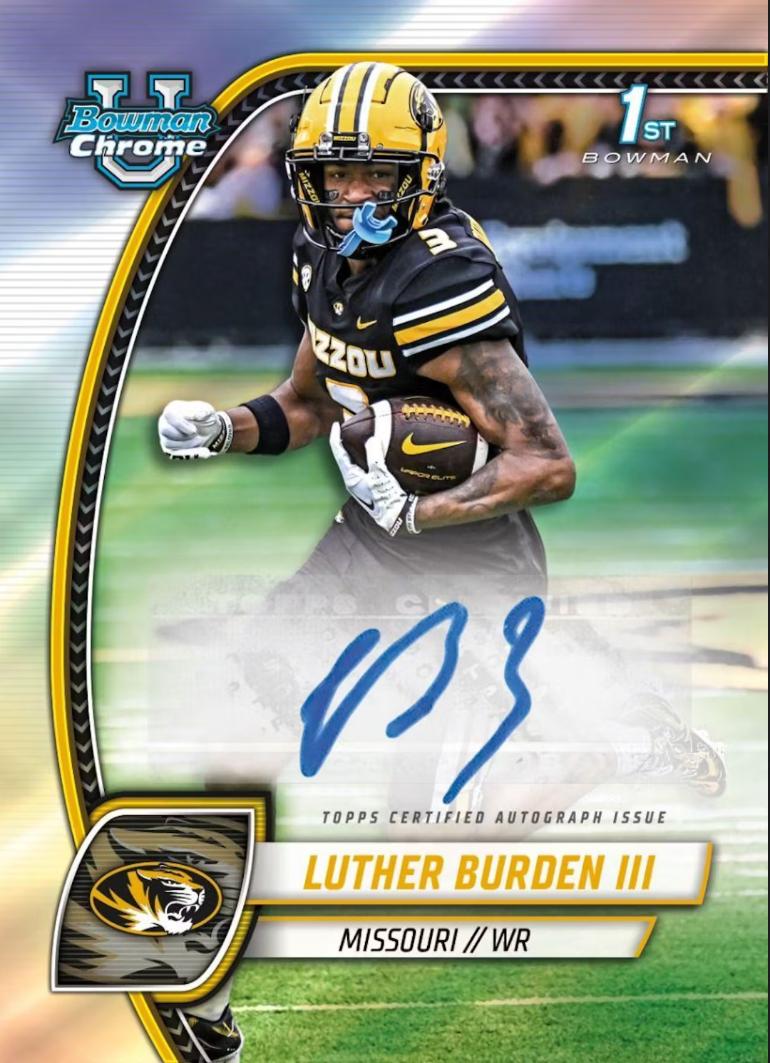 2024 Bowman University Chrome Football 7-Pack Blaster Box
