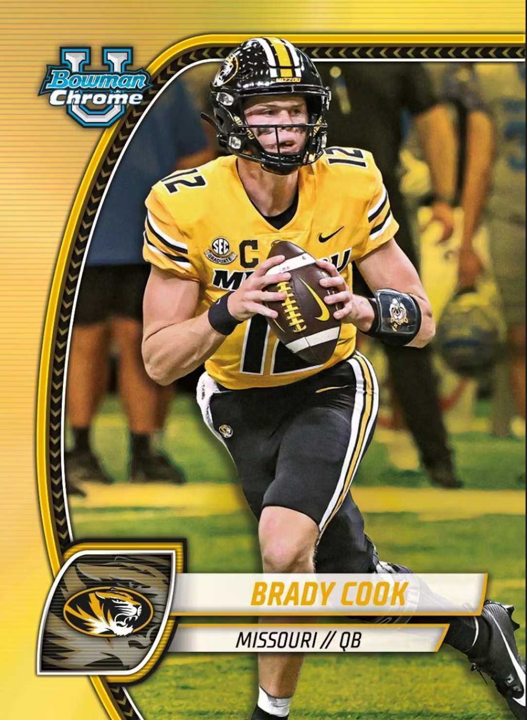 2024 Bowman University Chrome Football 7-Pack Blaster Box