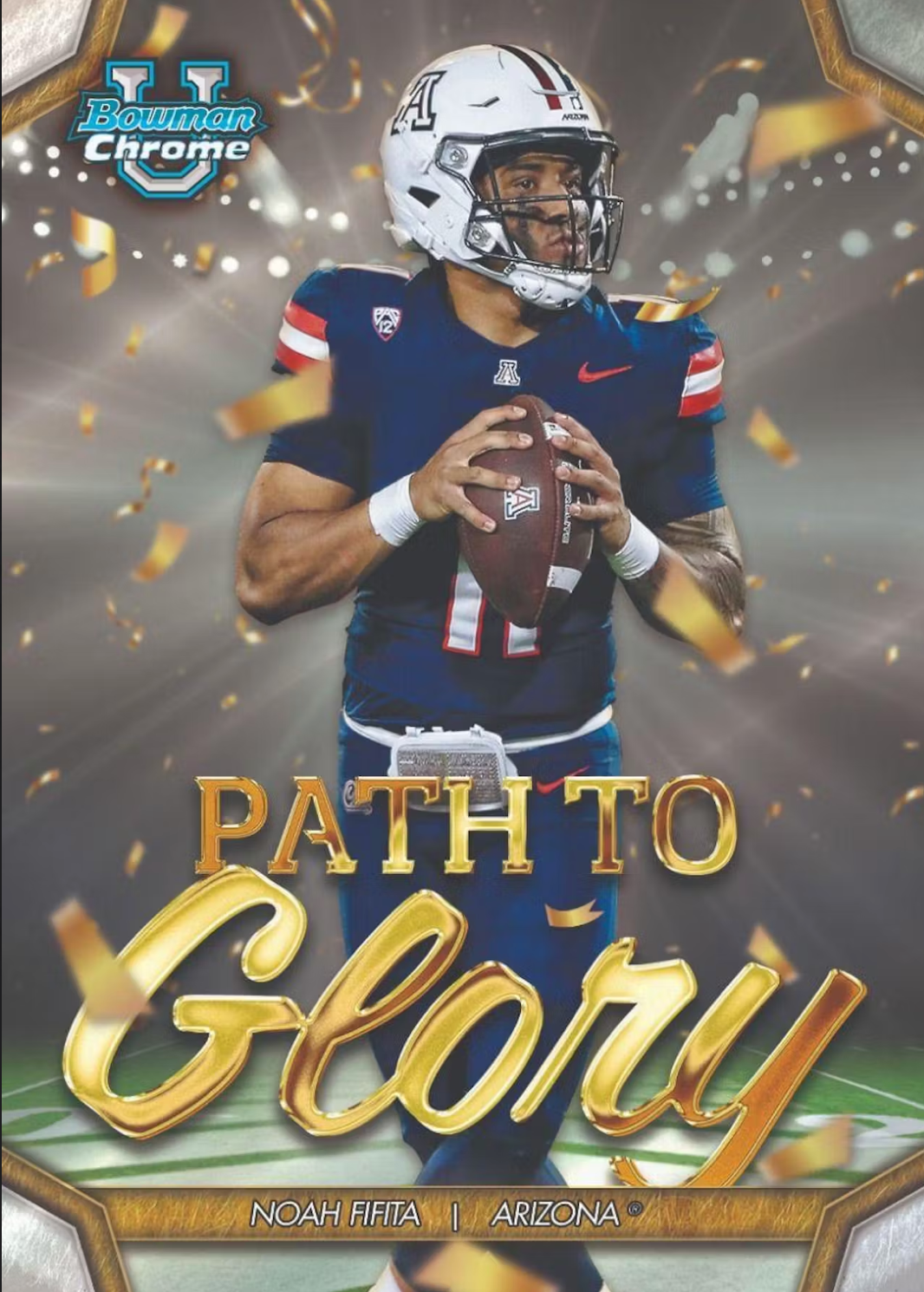 2024 Bowman University Chrome Football 7-Pack Blaster Box