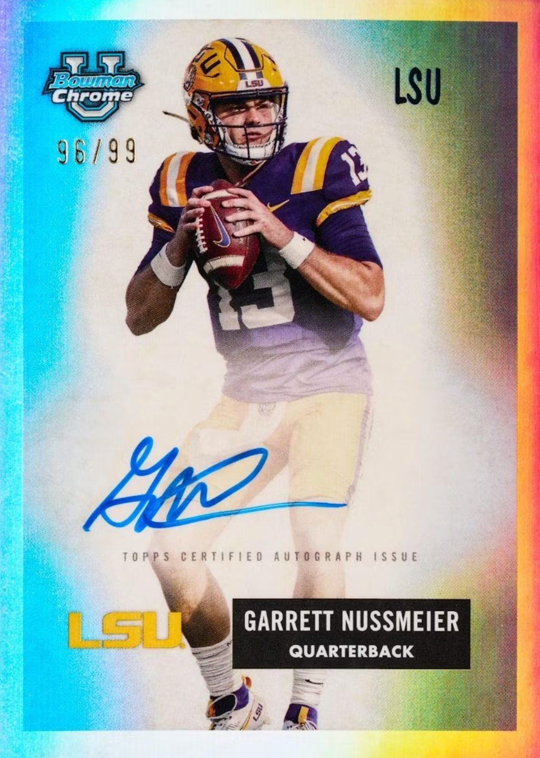 2024 Bowman University Chrome Football 7-Pack Blaster Box