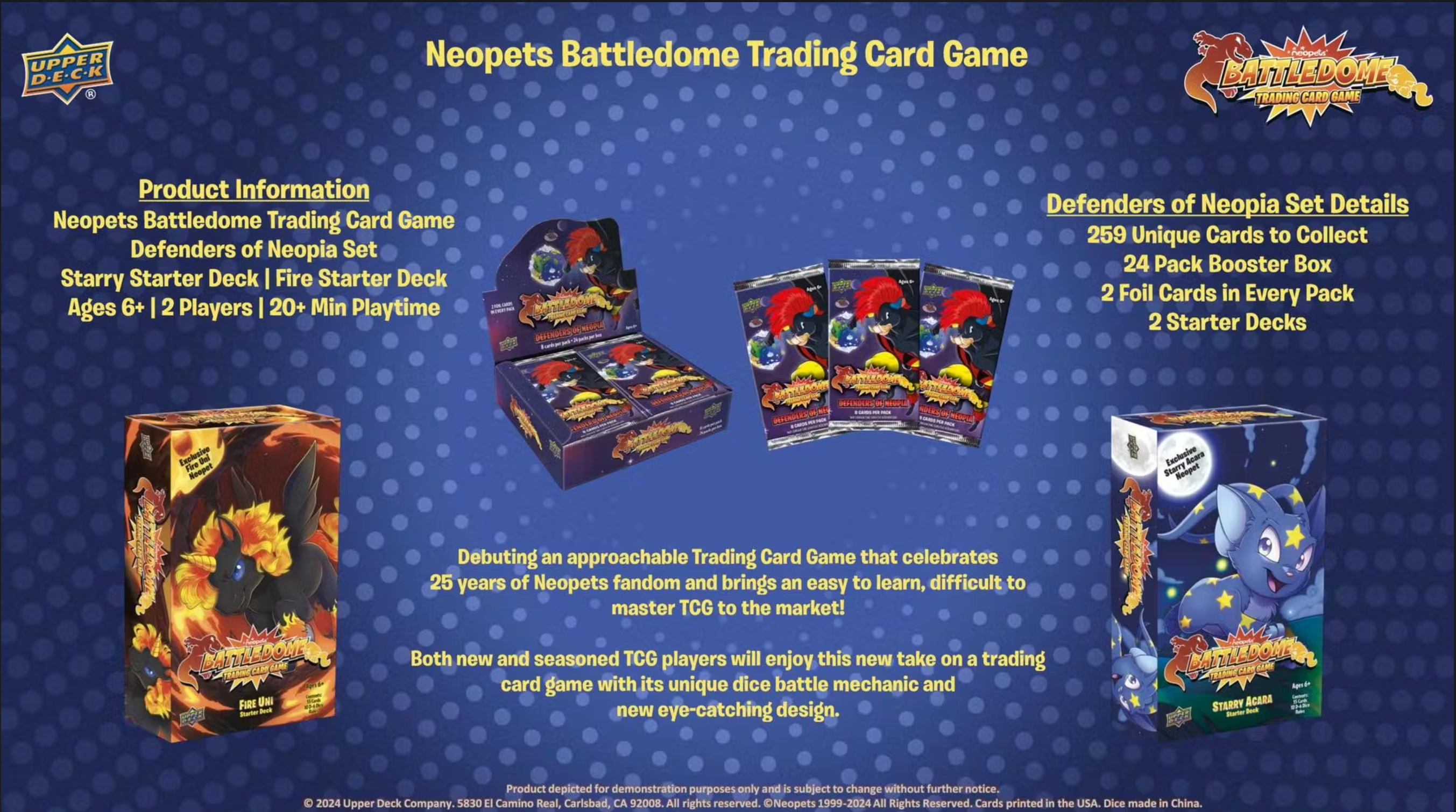 Upper Deck Neopets Battledome TCG: Defenders of Neopia Booster Box