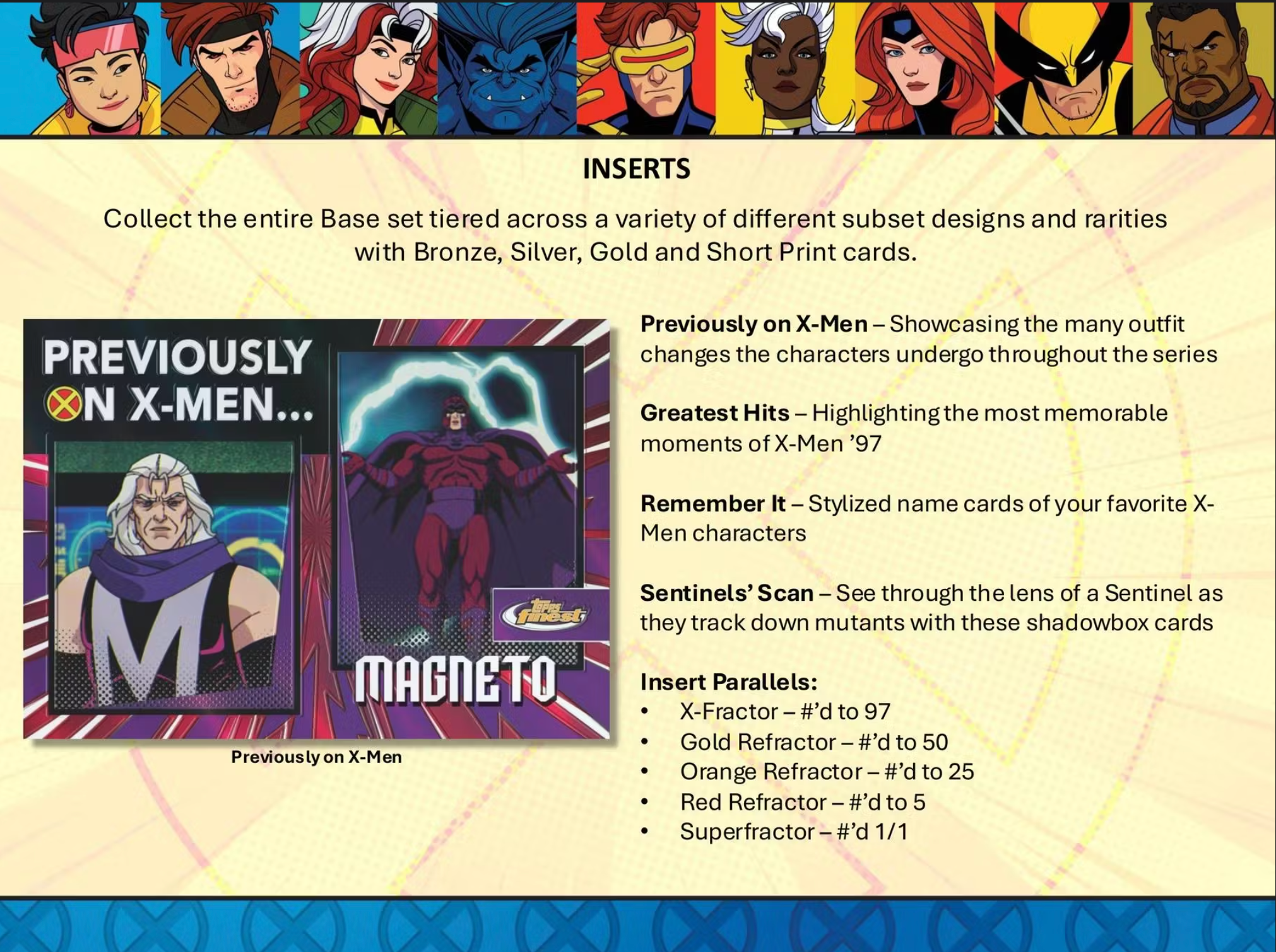 2025 Topps Finest X-Men Hobby Box