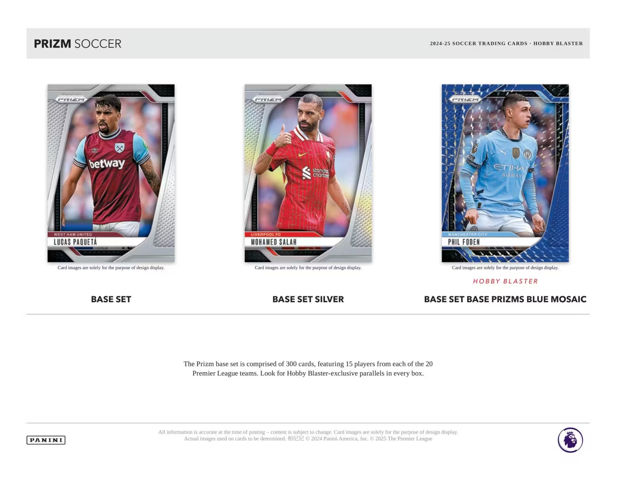 2024/25 Panini Prizm Premier League EPL Soccer 6-Pack Blaster Box