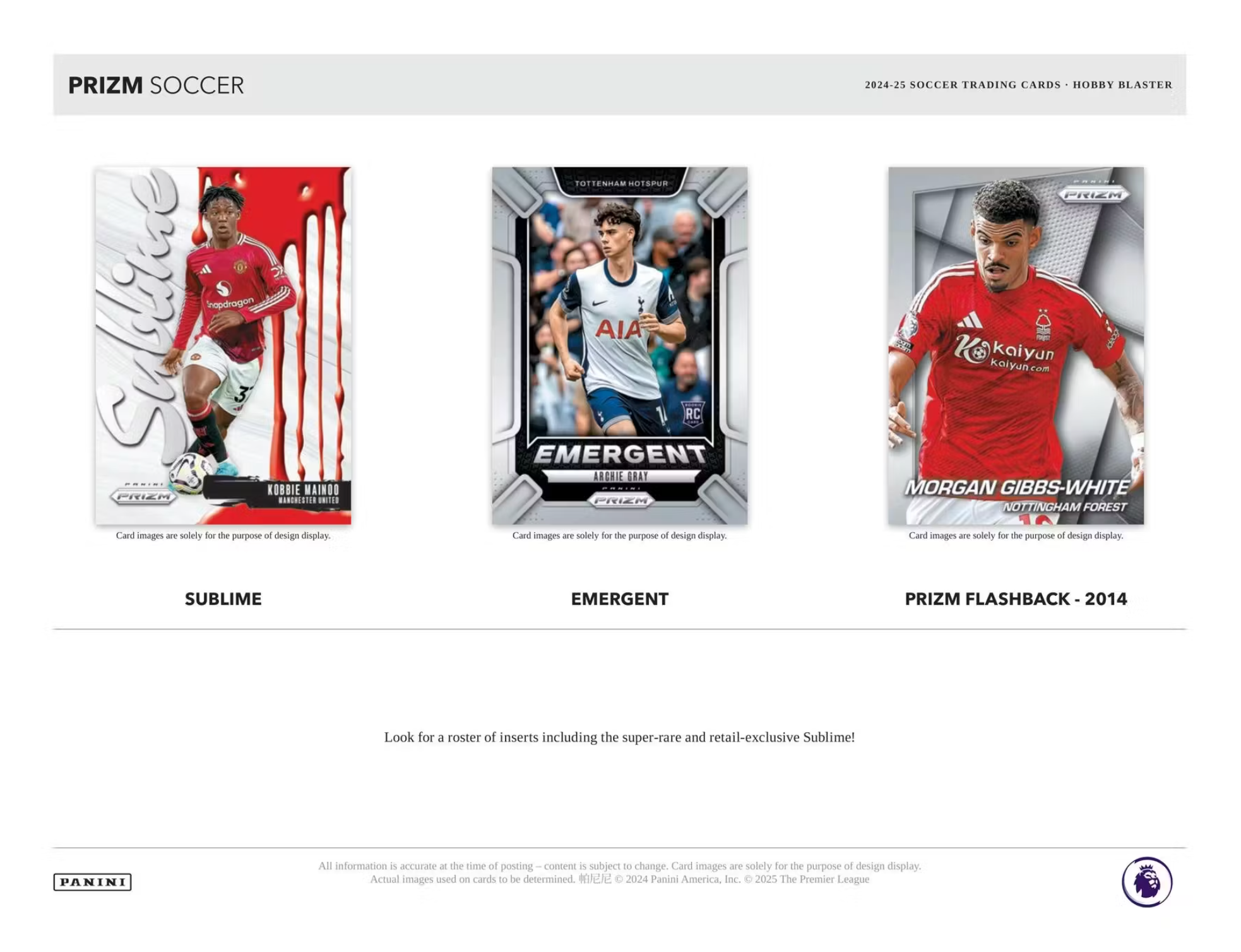 2024/25 Panini Prizm Premier League EPL Soccer 6-Pack Blaster Box