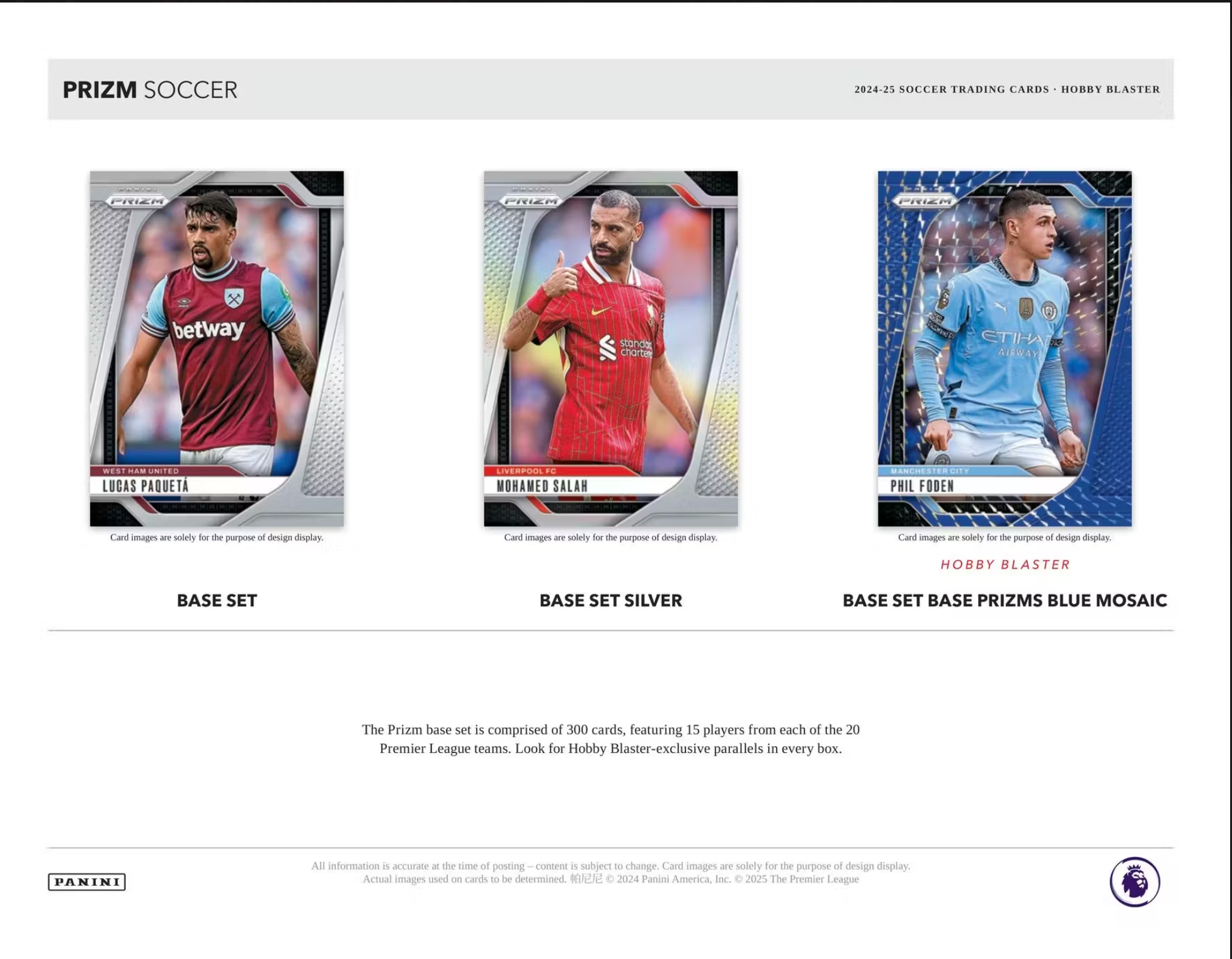 2024-25 Panini Prizm English Premier League Soccer Hobby Blaster Box