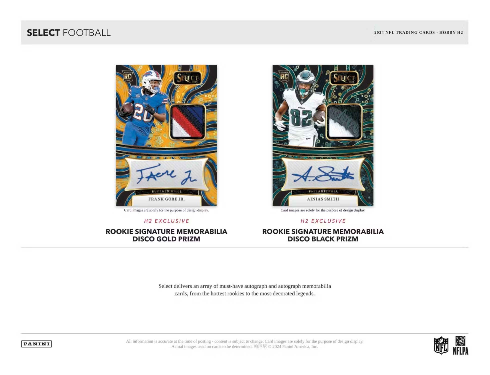 2024 Panini Select Football H2 Box