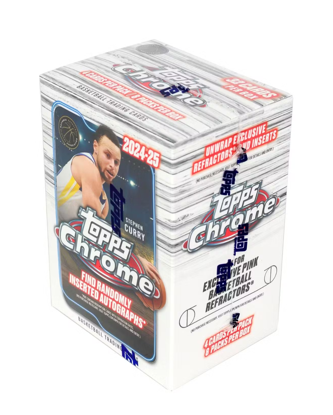 2024/25 Topps Chrome Basketball 8-Pack Blaster Box - 33