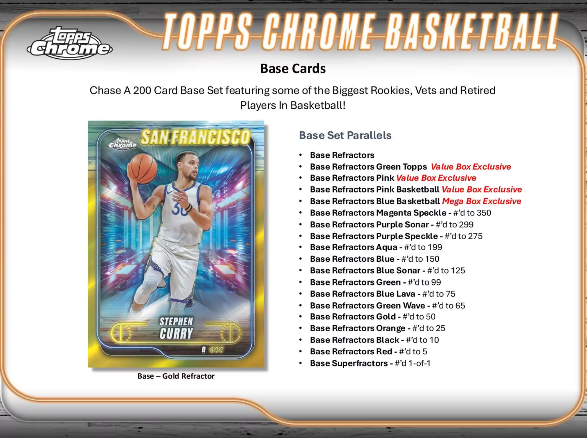 2024/25 Topps Chrome Basketball 8-Pack Blaster Box - 33