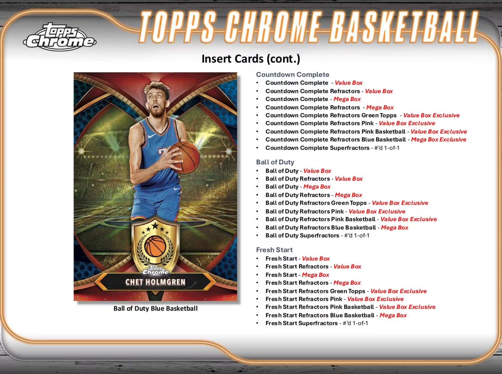 2024/25 Topps Chrome Basketball 8-Pack Blaster Box - 33