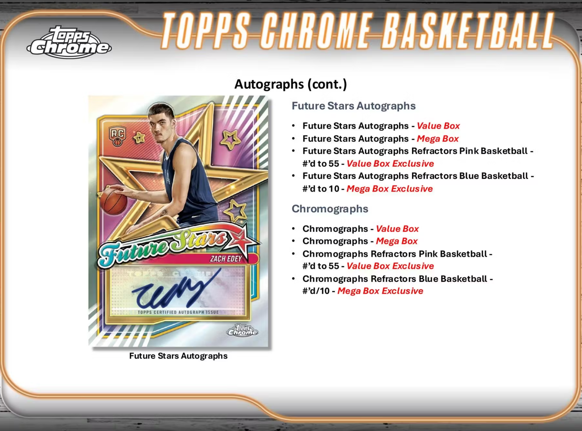 2024/25 Topps Chrome Basketball Hobby Box