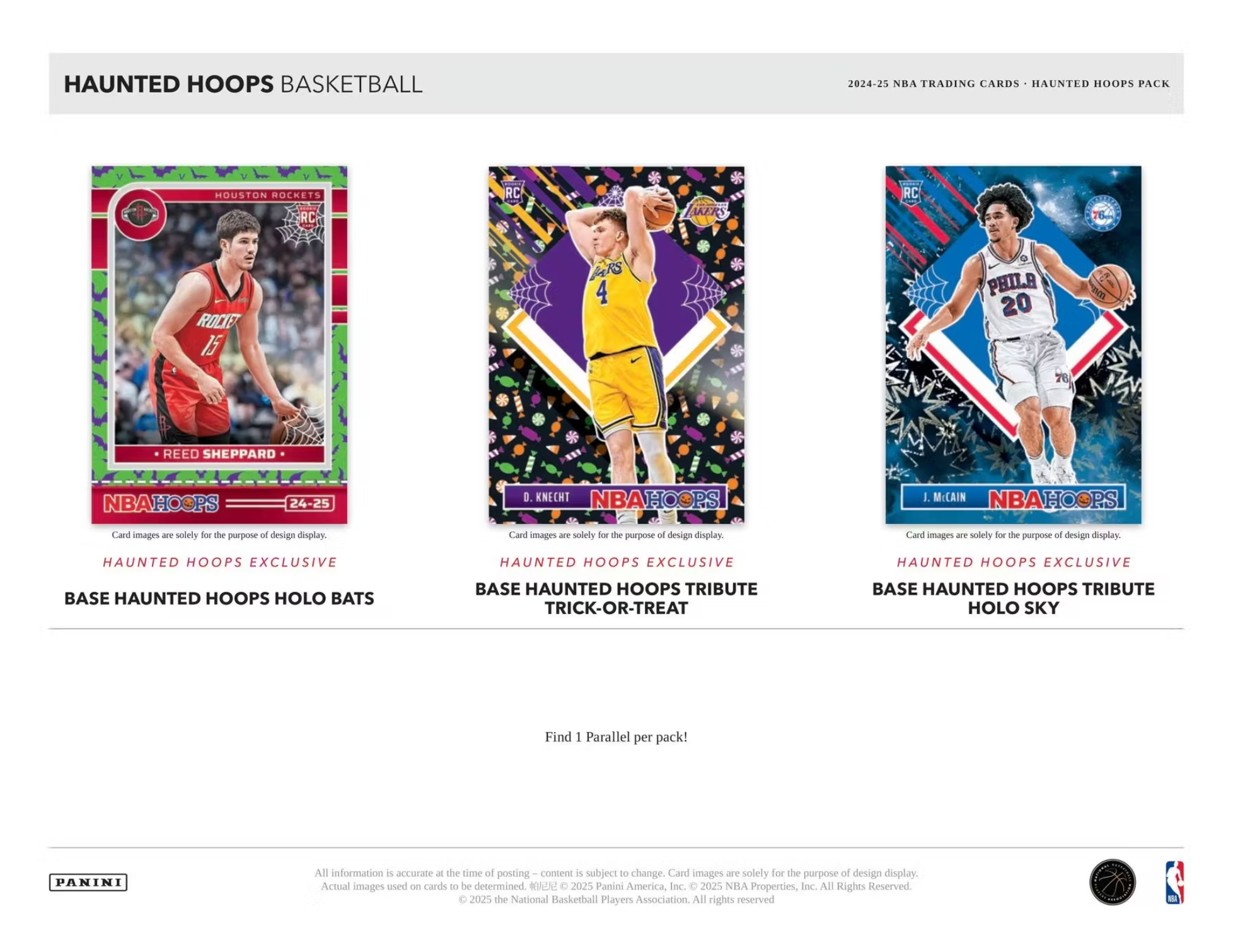 2024/25 Panini Haunted Hoops Halloween Basketball Retail Package
