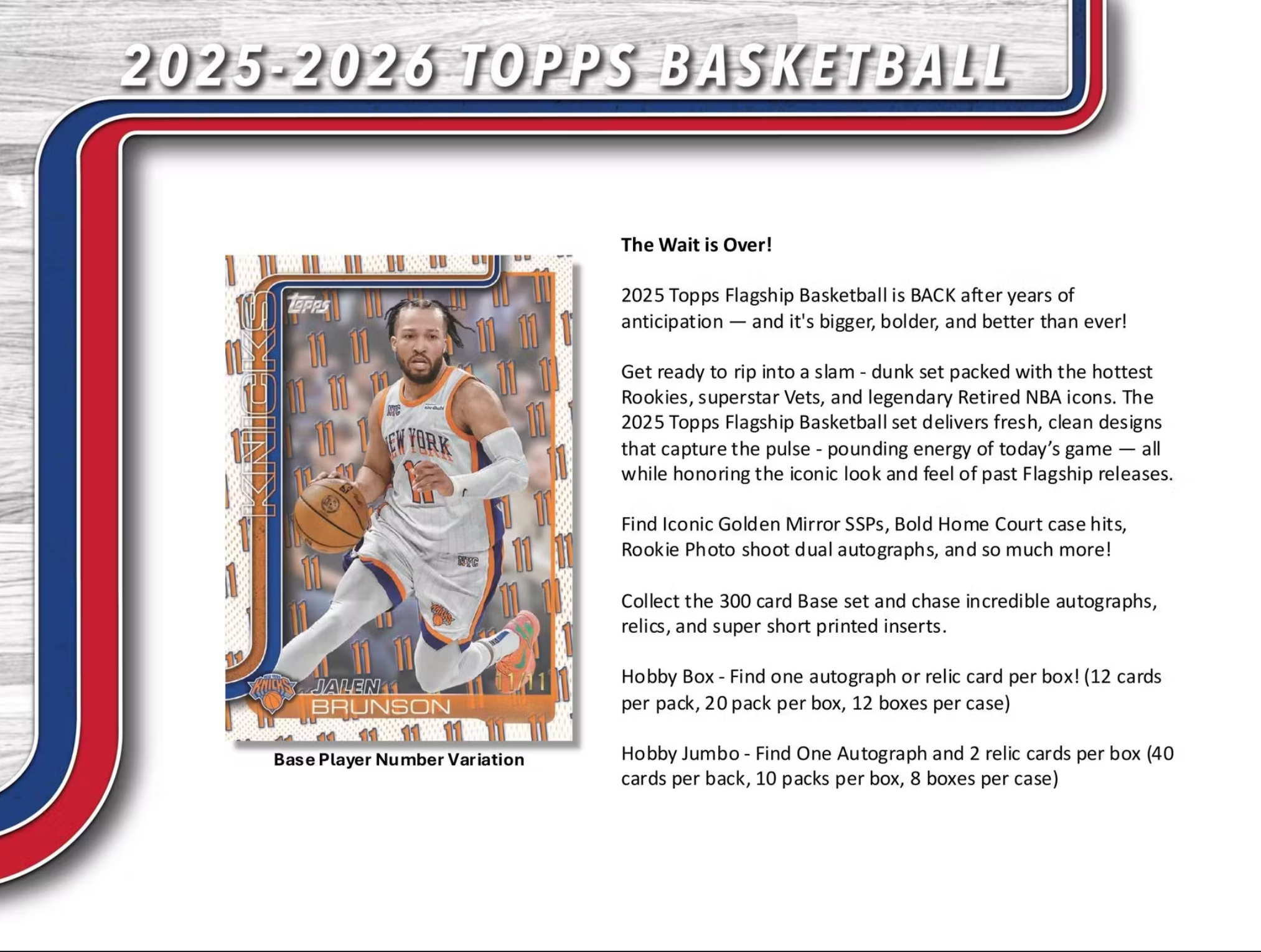 2025/26 Topps Basketball Hobby Jumbo