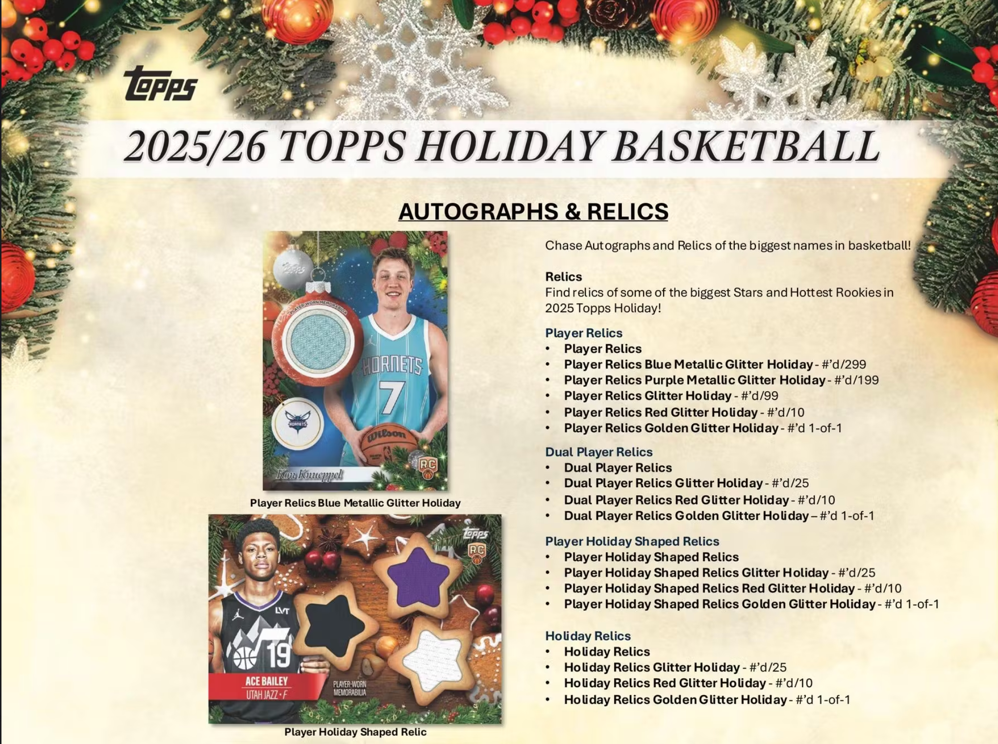 2025/26 Topps Holiday Basketball Mega Box