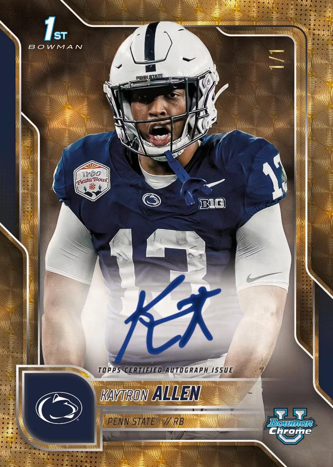2025 Bowman University Chrome Football 7-Pack Blaster Box