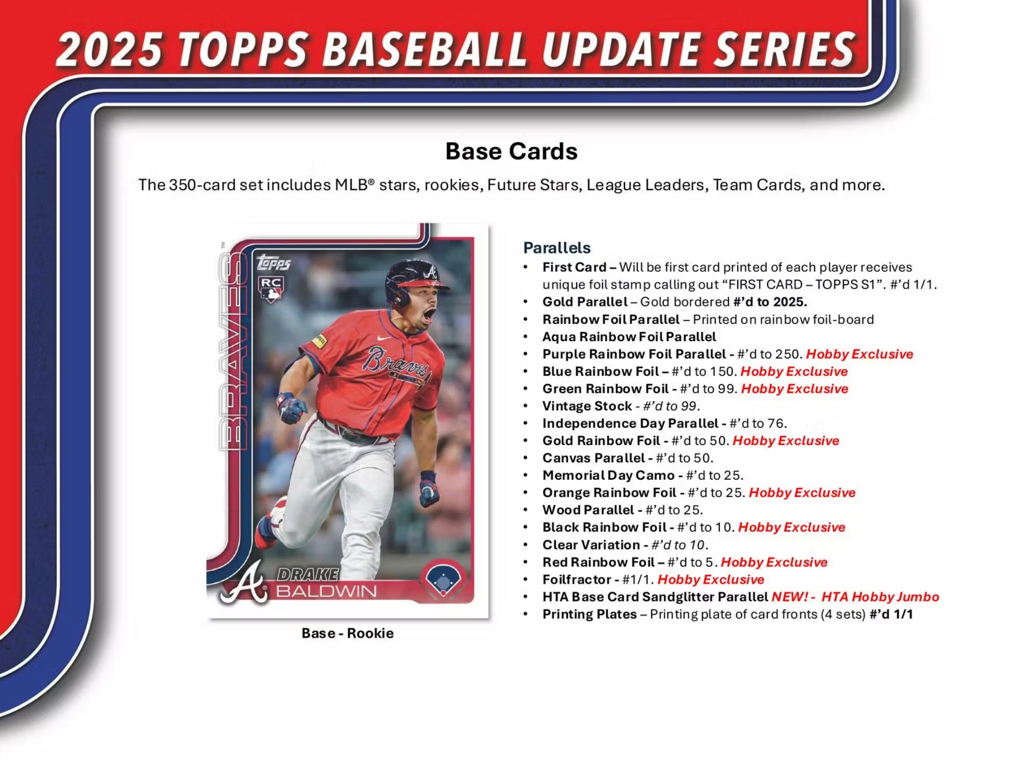 2025 Topps Update Series Baseball Hobby Jumbo Box