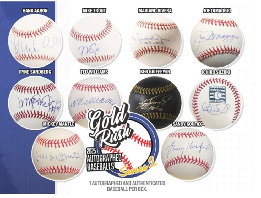 2025 Gold Rush Autographed Baseball Edition Series 2 Box