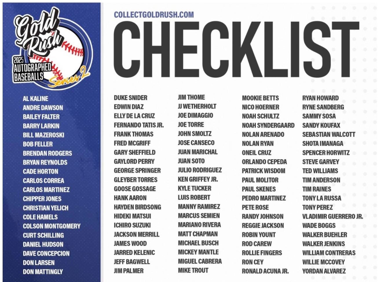 2025 Gold Rush Autographed Baseball Edition Series 2 Box