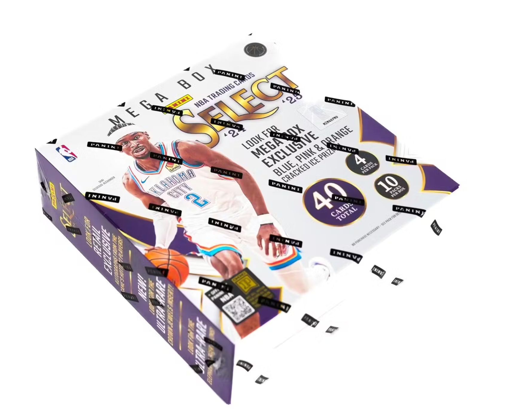2024/25 Panini Select Basketball Mega Box (Blue,Pink,Orange Cracked Ice!)