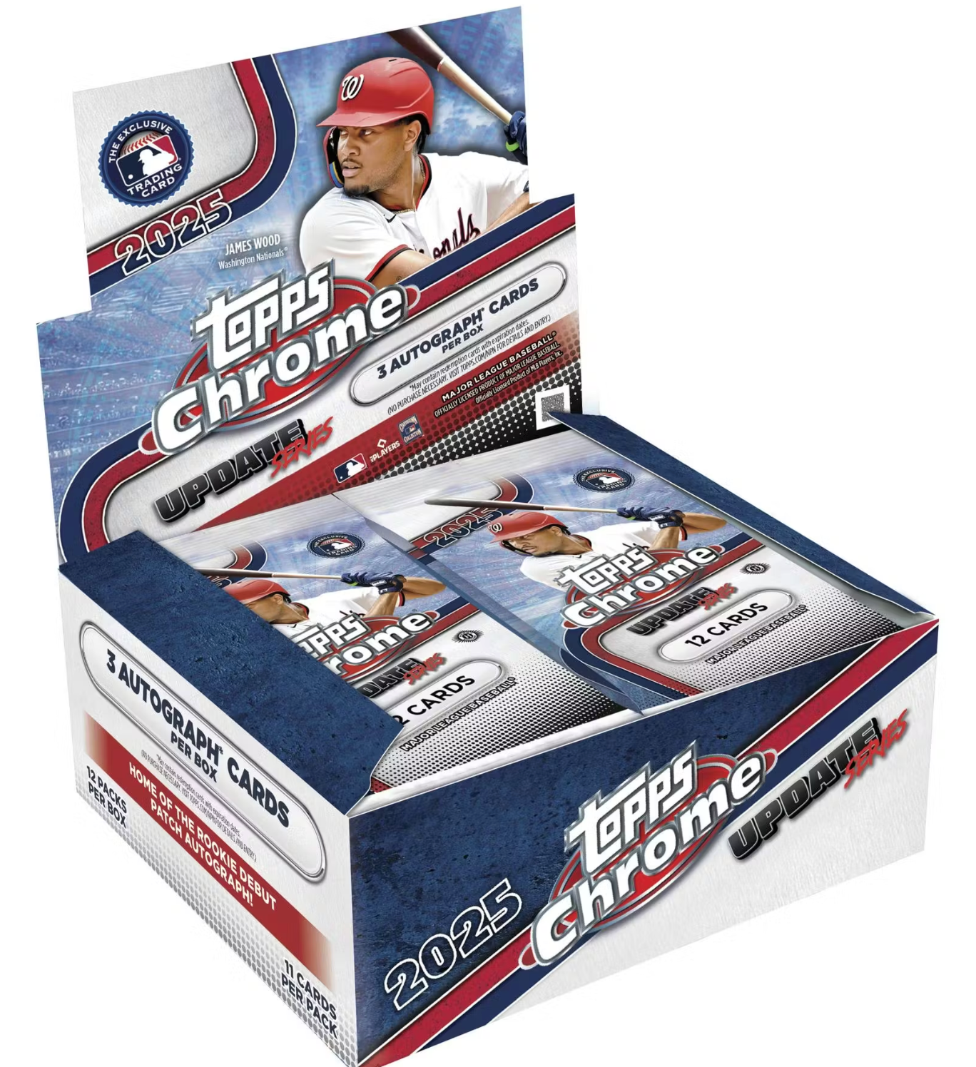 2025 Topps Chrome Update Series Baseball Hobby Jumbo Box