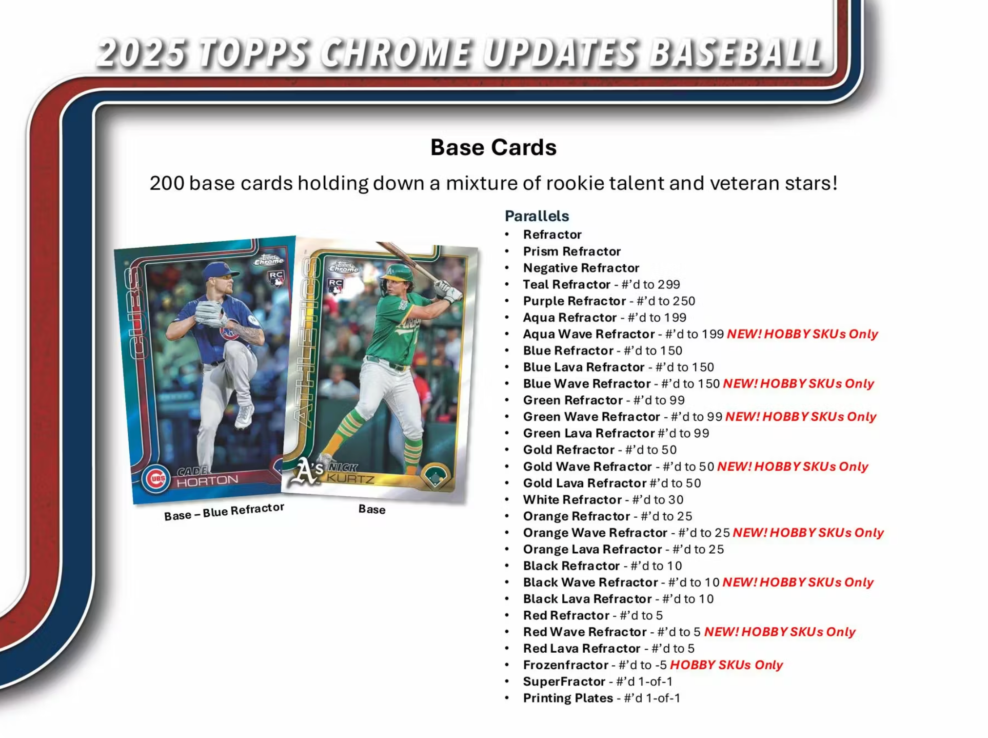 2025 Topps Chrome Update Series Baseball Hobby Jumbo Box