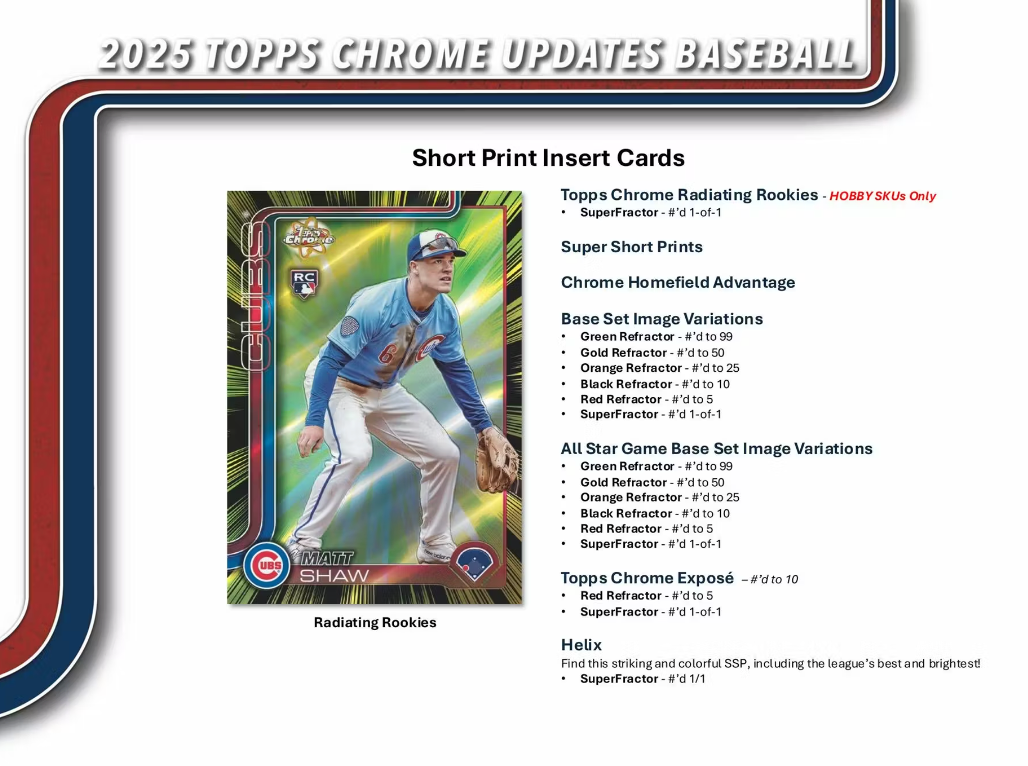2025 Topps Chrome Update Series Baseball Hobby Jumbo Box