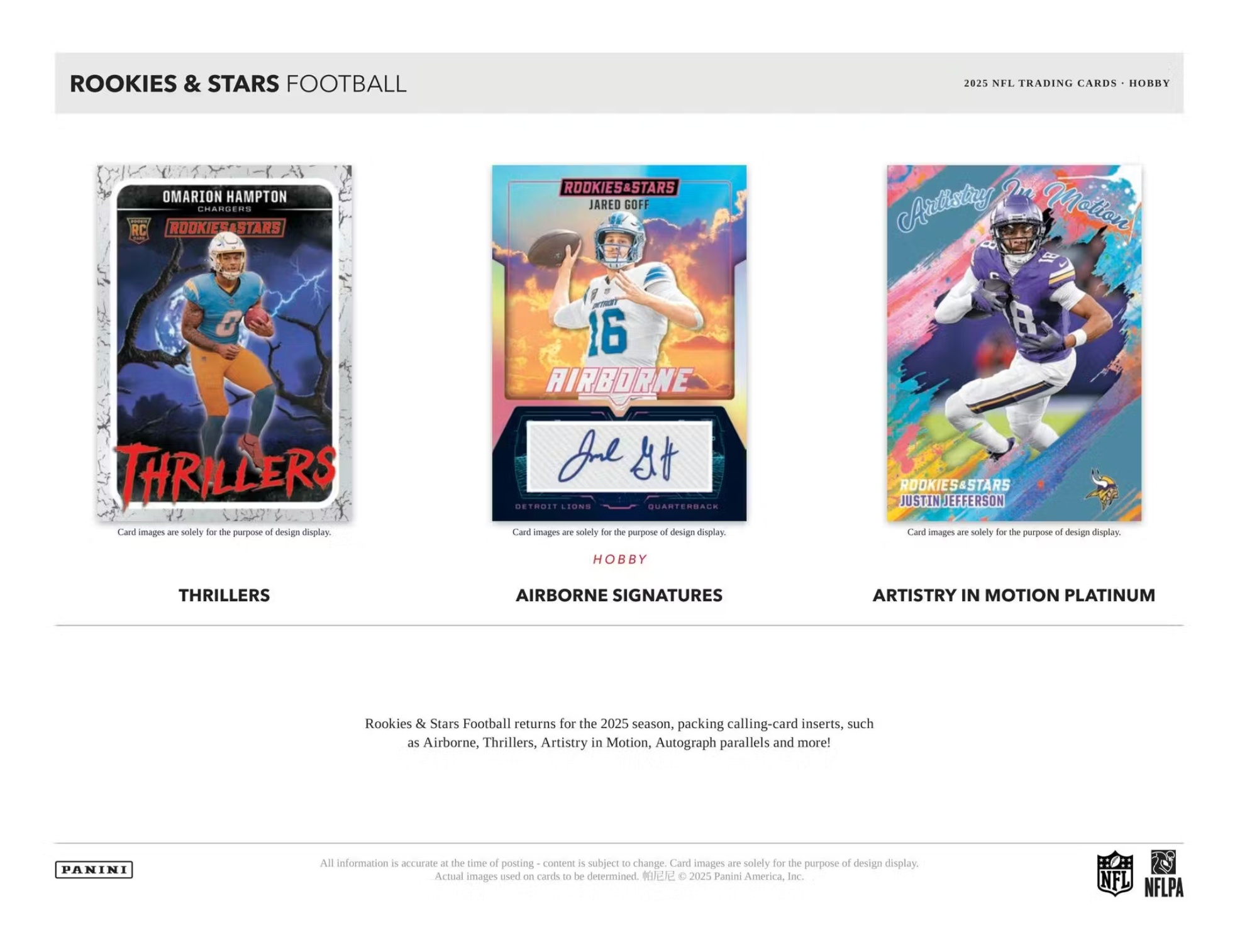2025 Panini Rookies & Stars Football Hobby Box