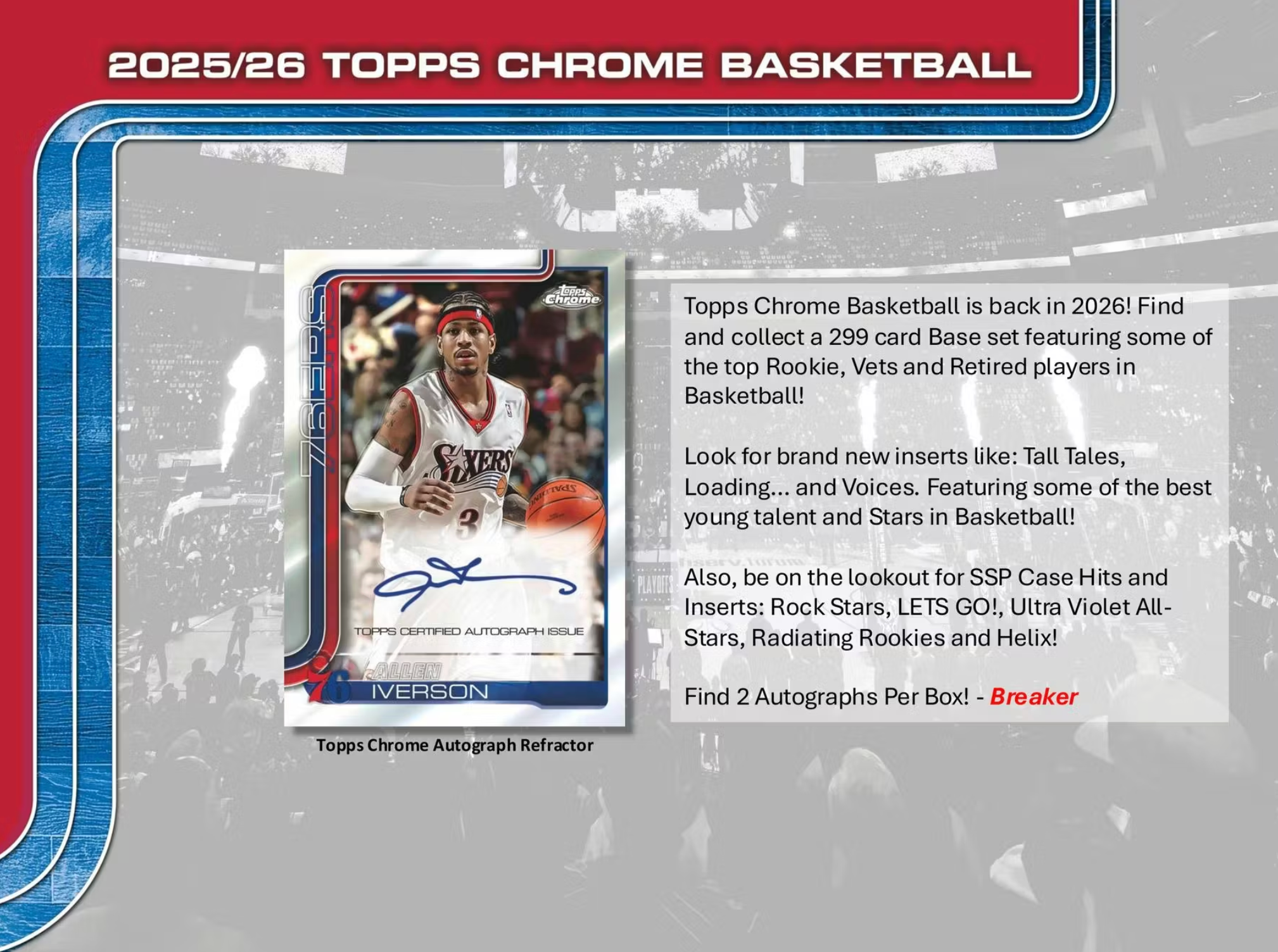2025/26 Topps Chrome Basketball Delight Box