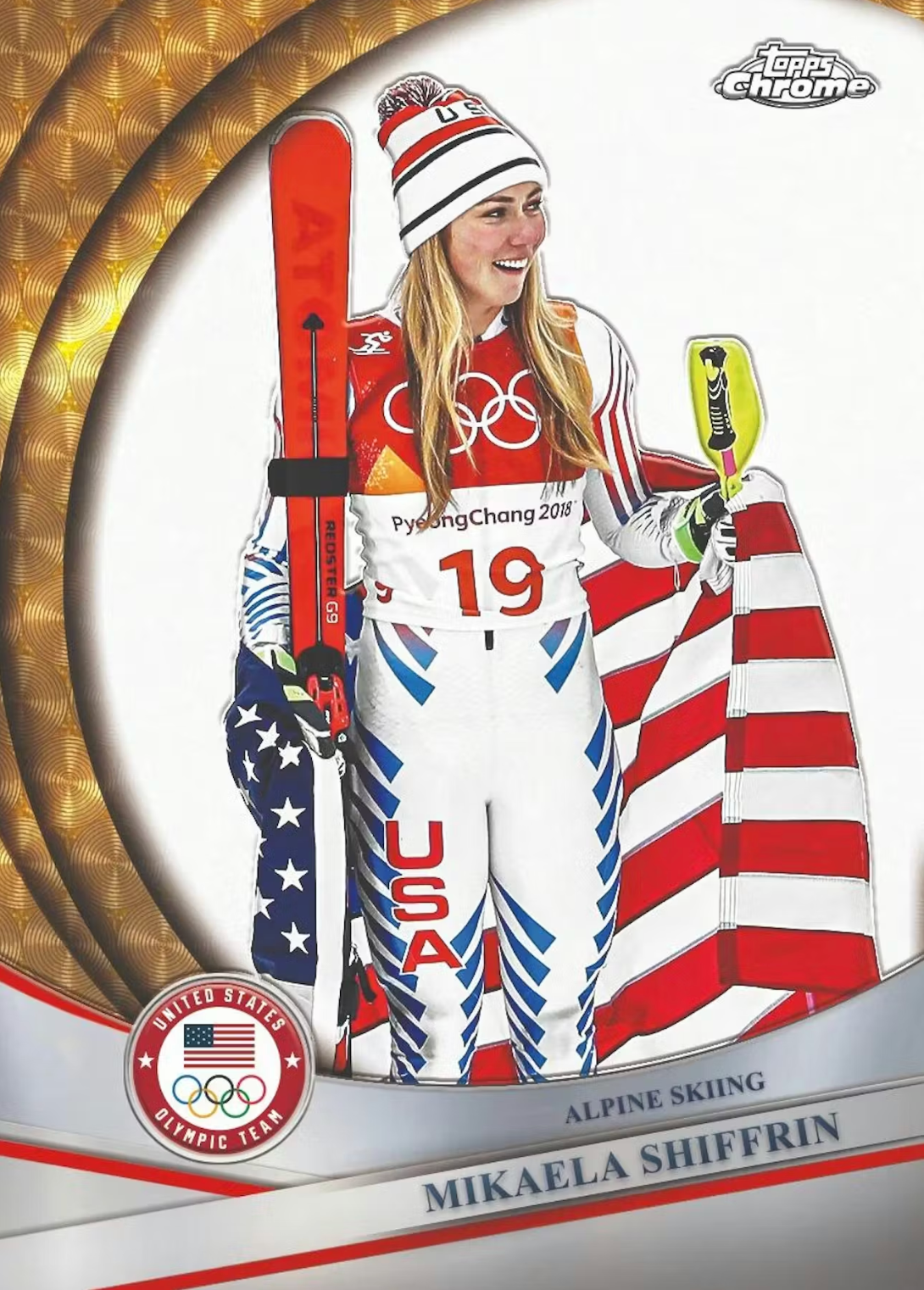 2026 Topps Chrome U.S. Olympics 7-Pack Blaster Box