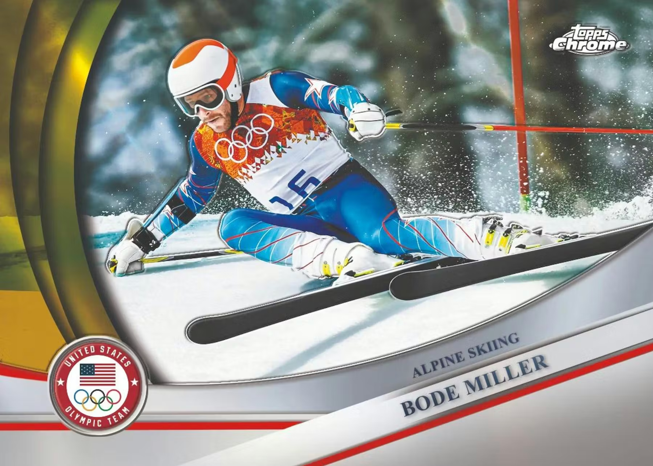2026 Topps Chrome U.S. Olympics 7-Pack Blaster Box