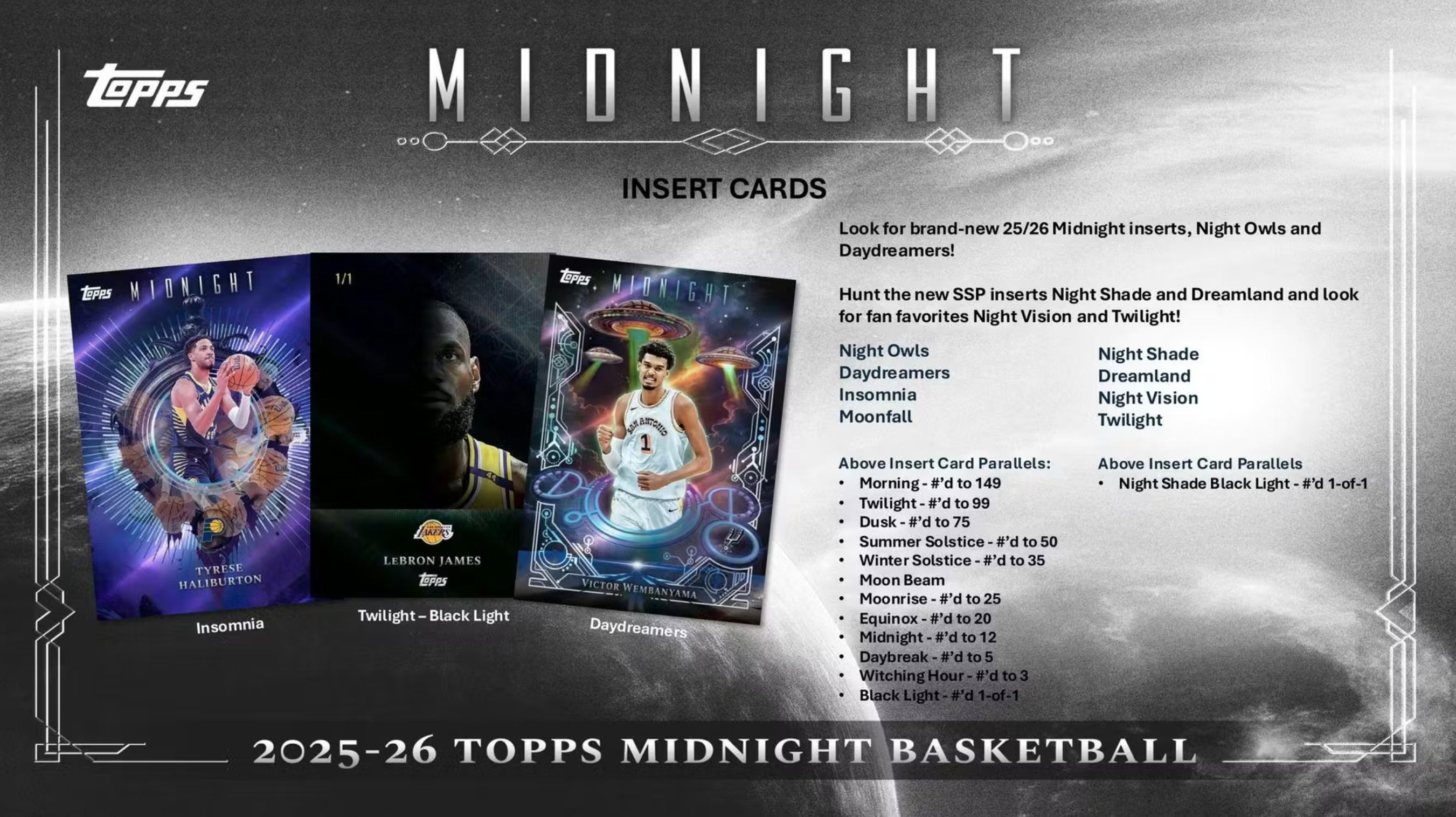 2025/26 Topps Midnight Basketball Hobby Box