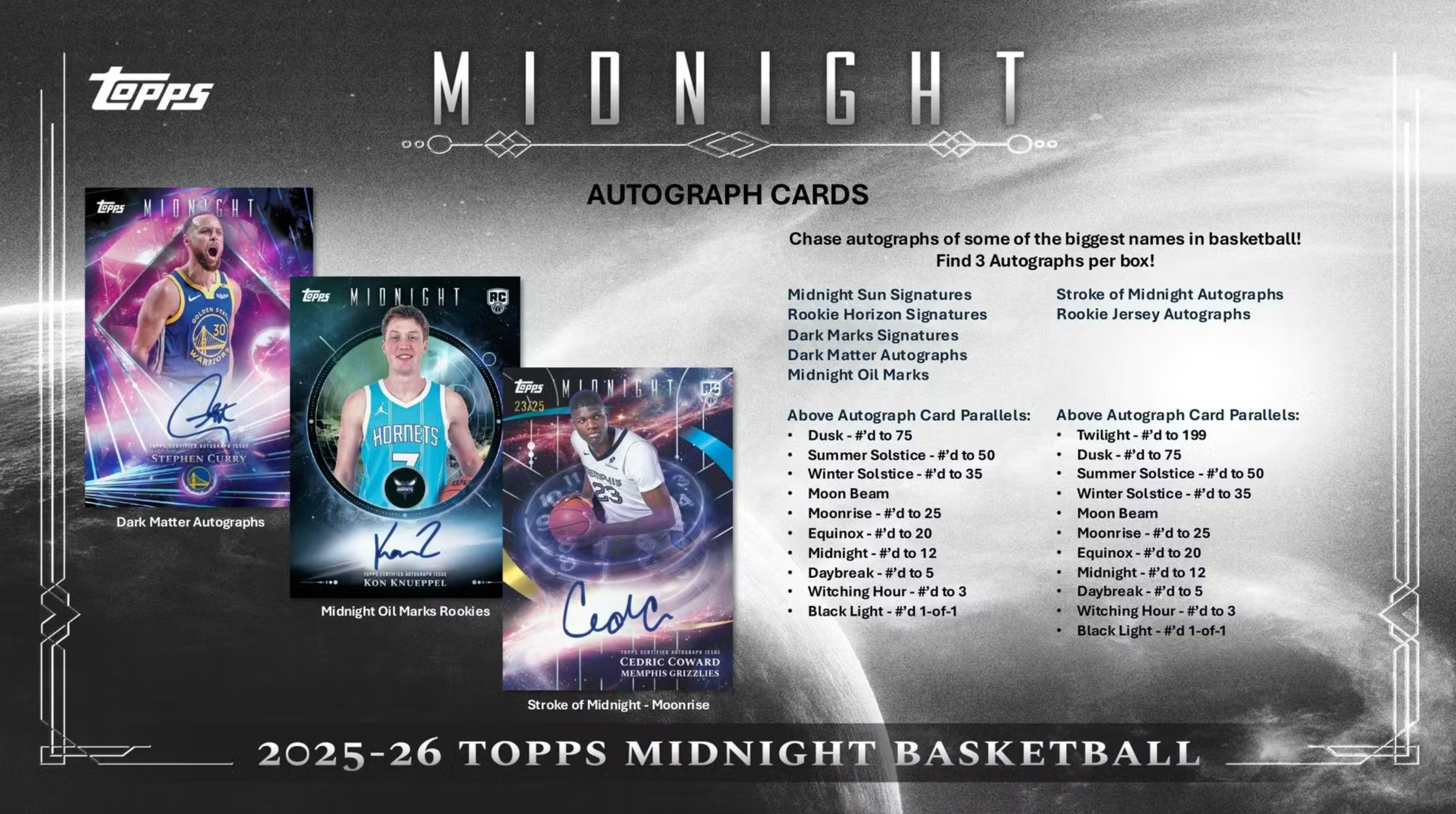 2025/26 Topps Midnight Basketball Hobby Box