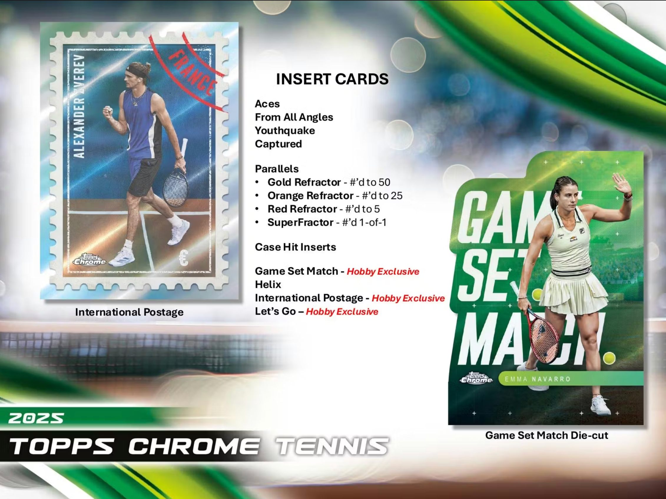 2025 Topps Chrome Tennis Hobby Box