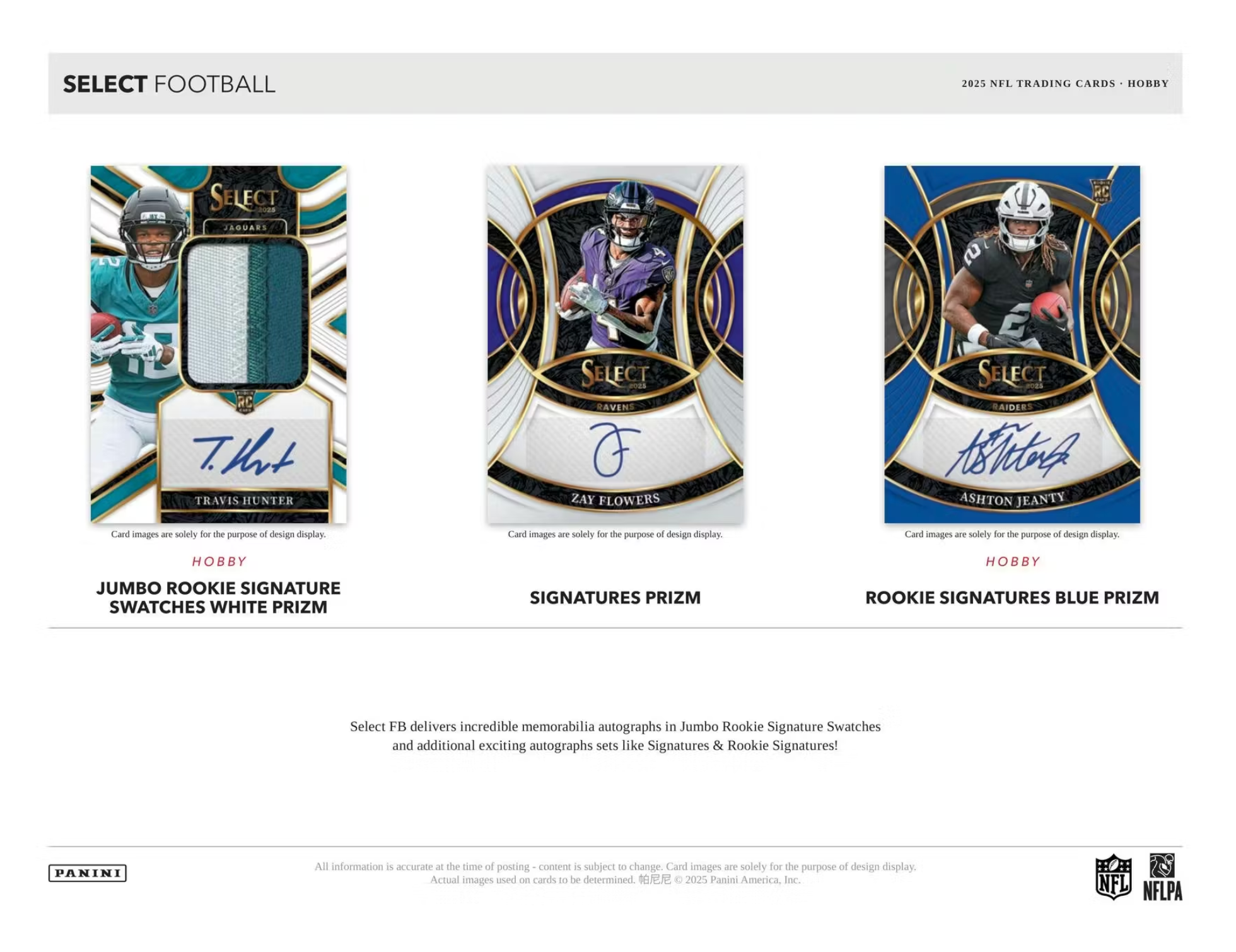 2025 Panini Select Football Hobby Box