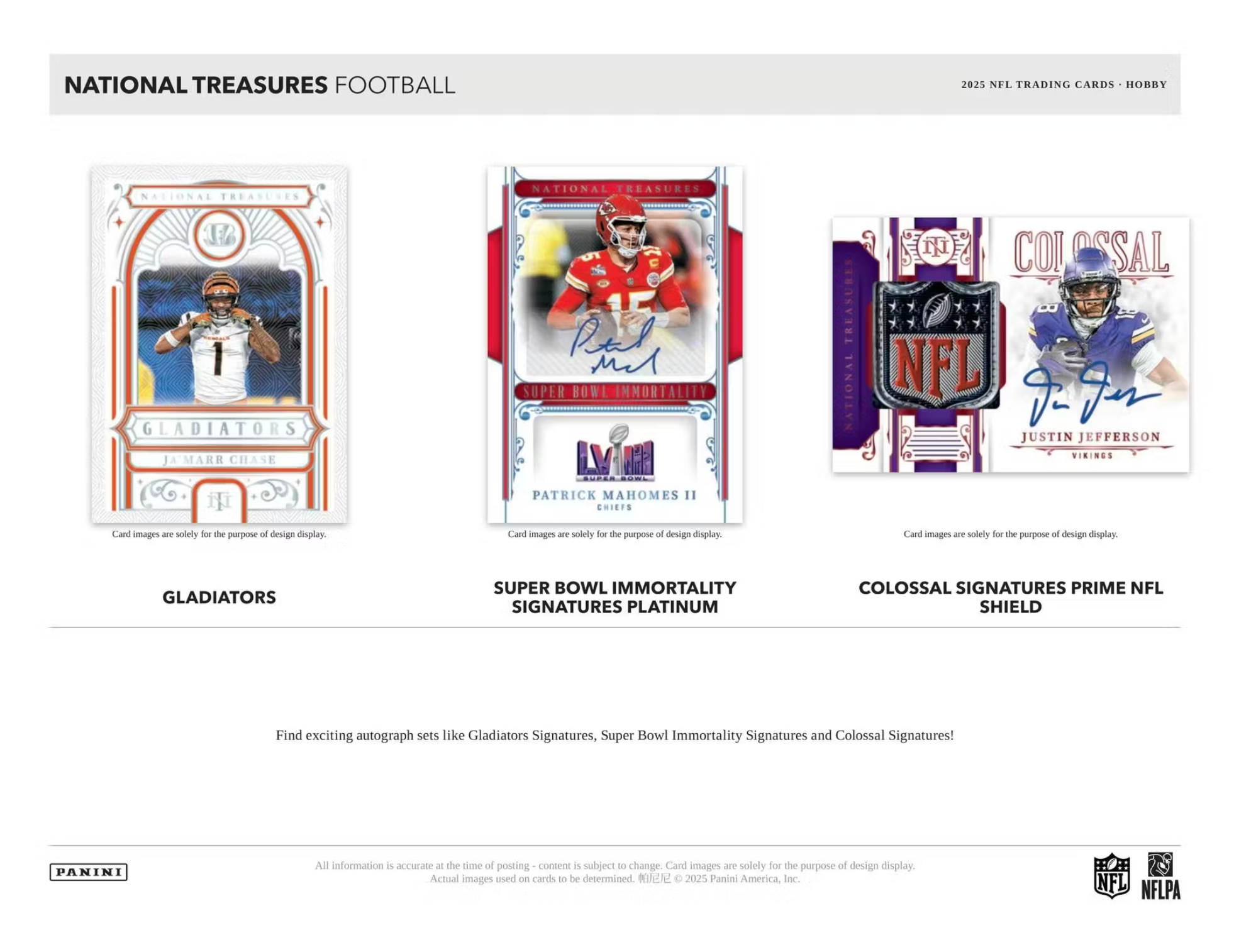 2025 Panini National Treasures Football Hobby Box