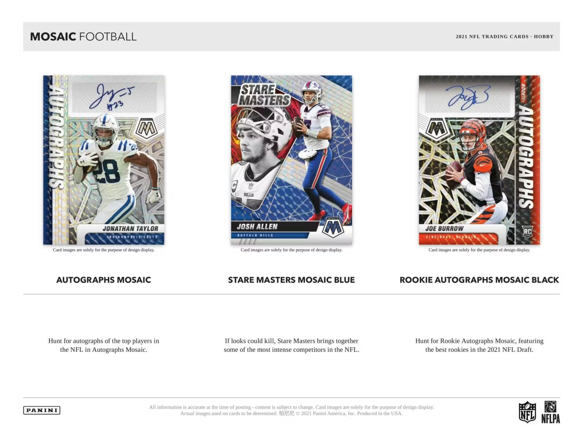 2021 Panini Mosaic Football Hobby Box