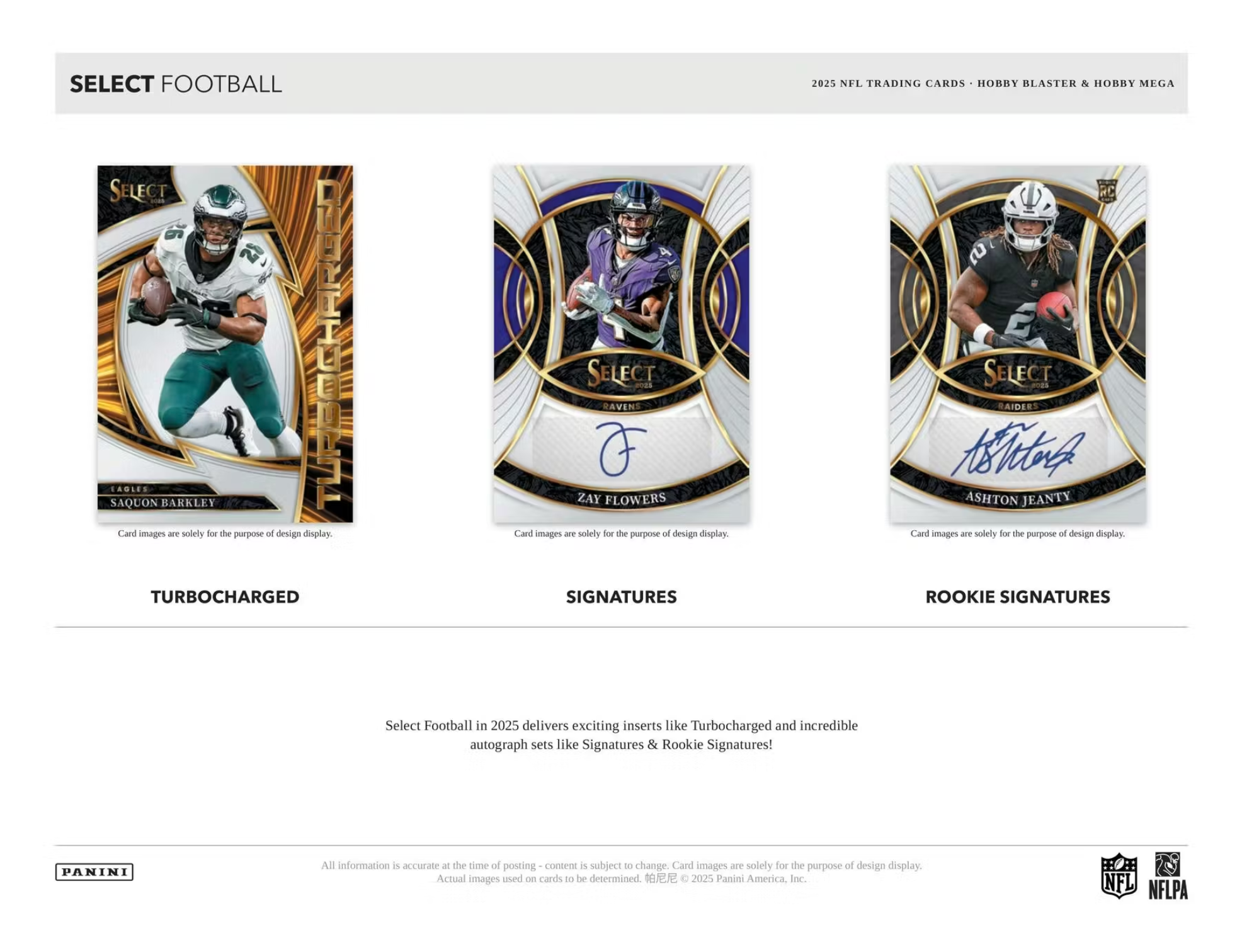 2025 Panini Select Football Hobby Mega Box