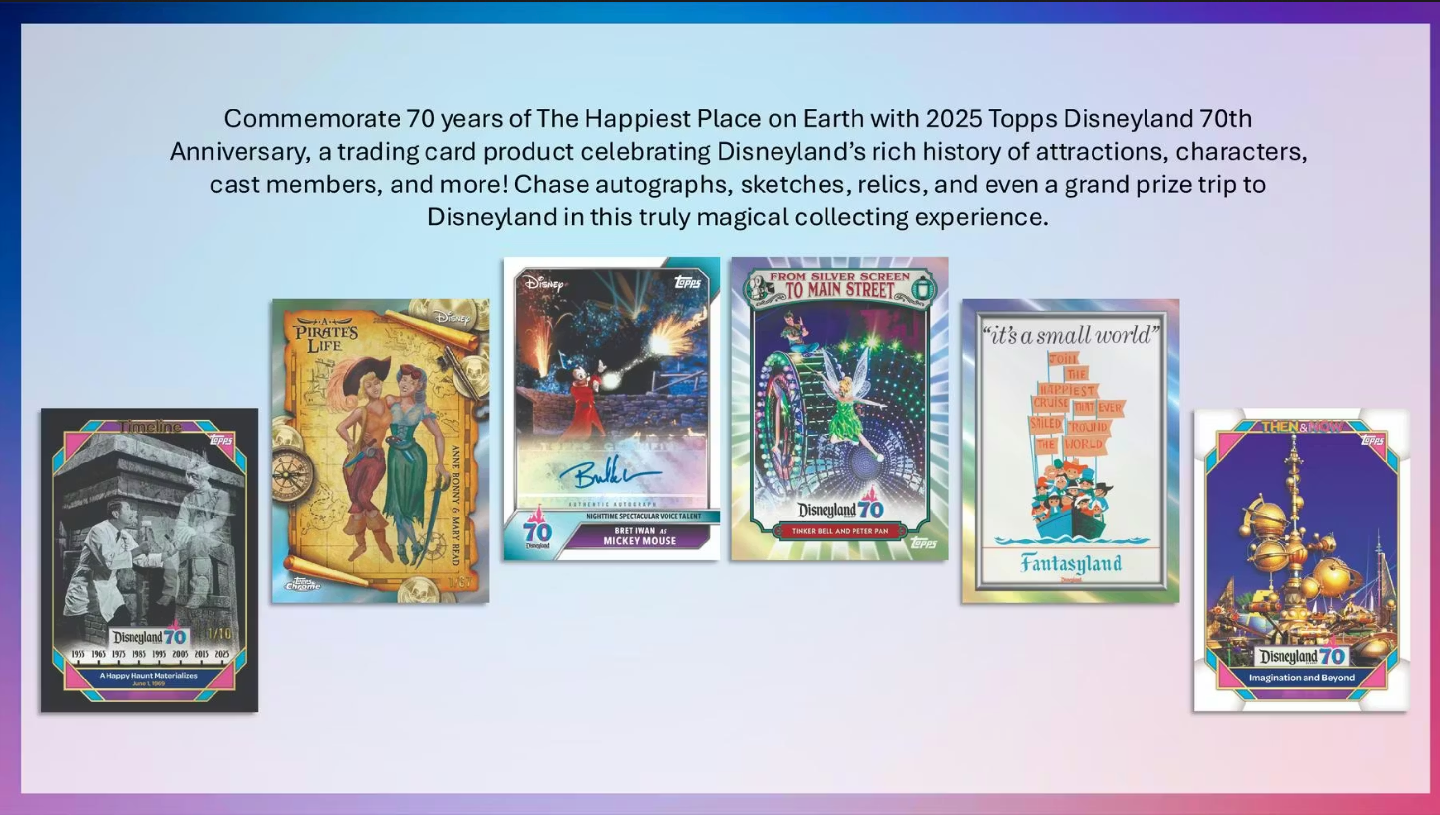 2025 Topps Disneyland 70th Anniversary 7-Pack Blaster