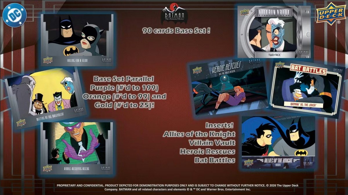 2025 Upper Deck Batman The Animated Series Hobby Box