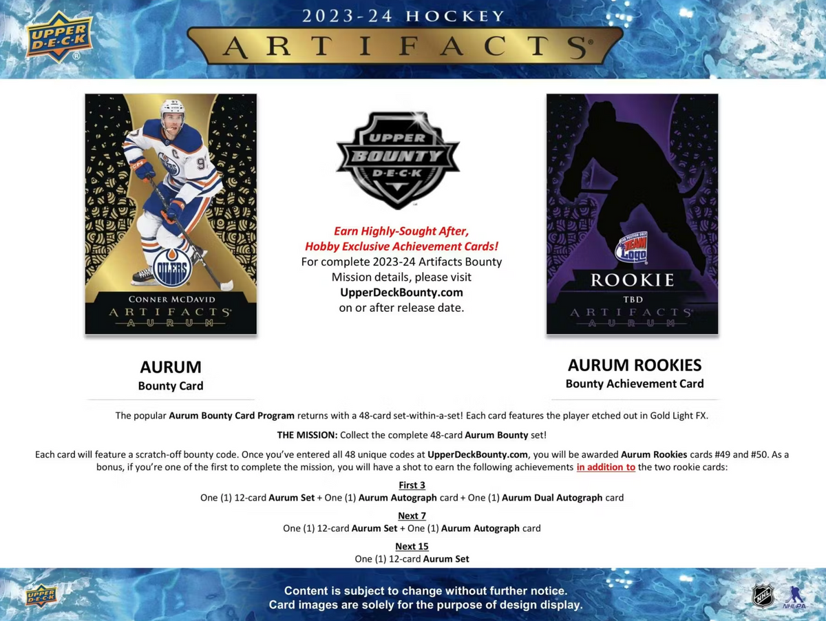 2023/24 Upper Deck Artifacts Hockey Hobby Box