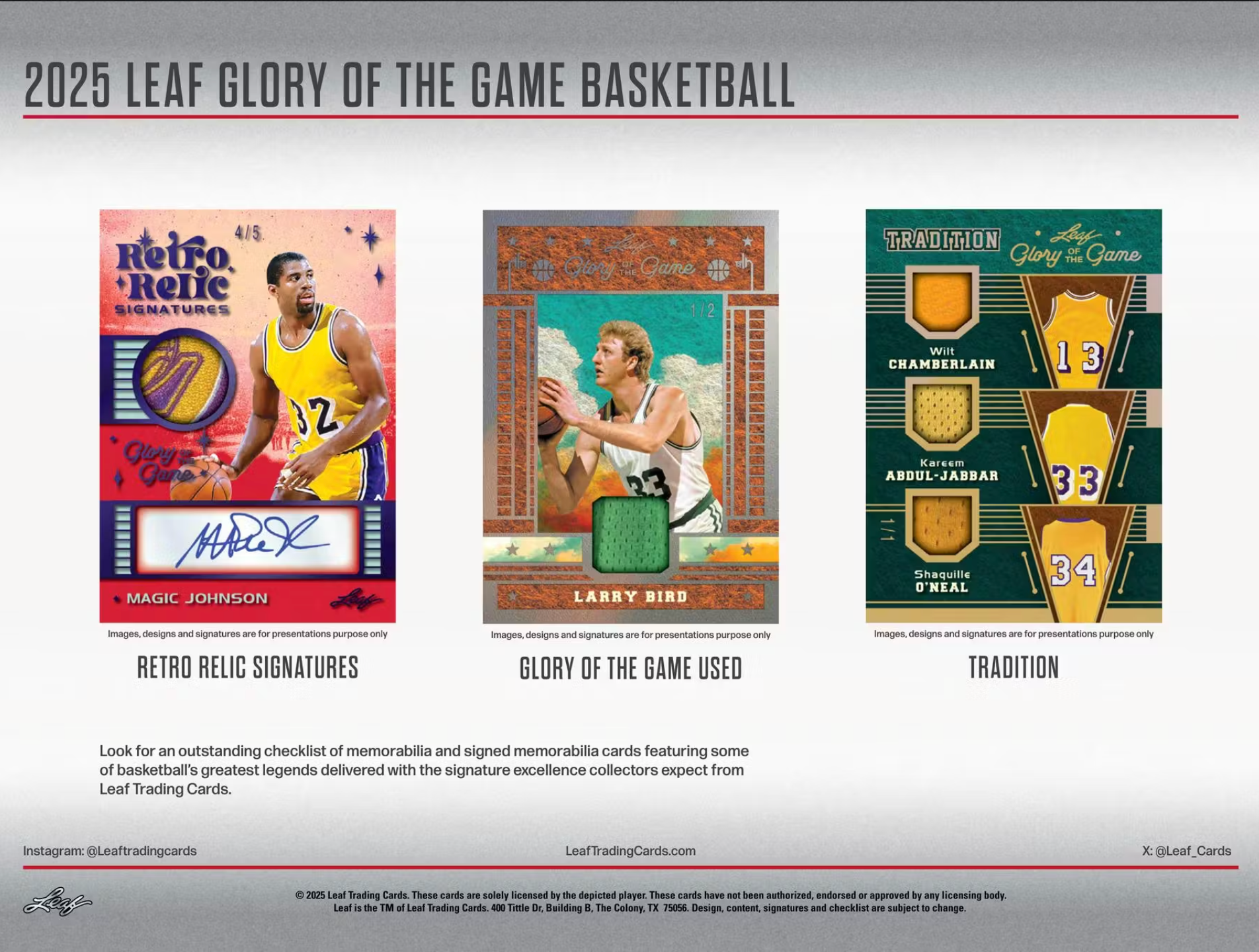 2025 Leaf Glory of the Game Basketball Hobby Box