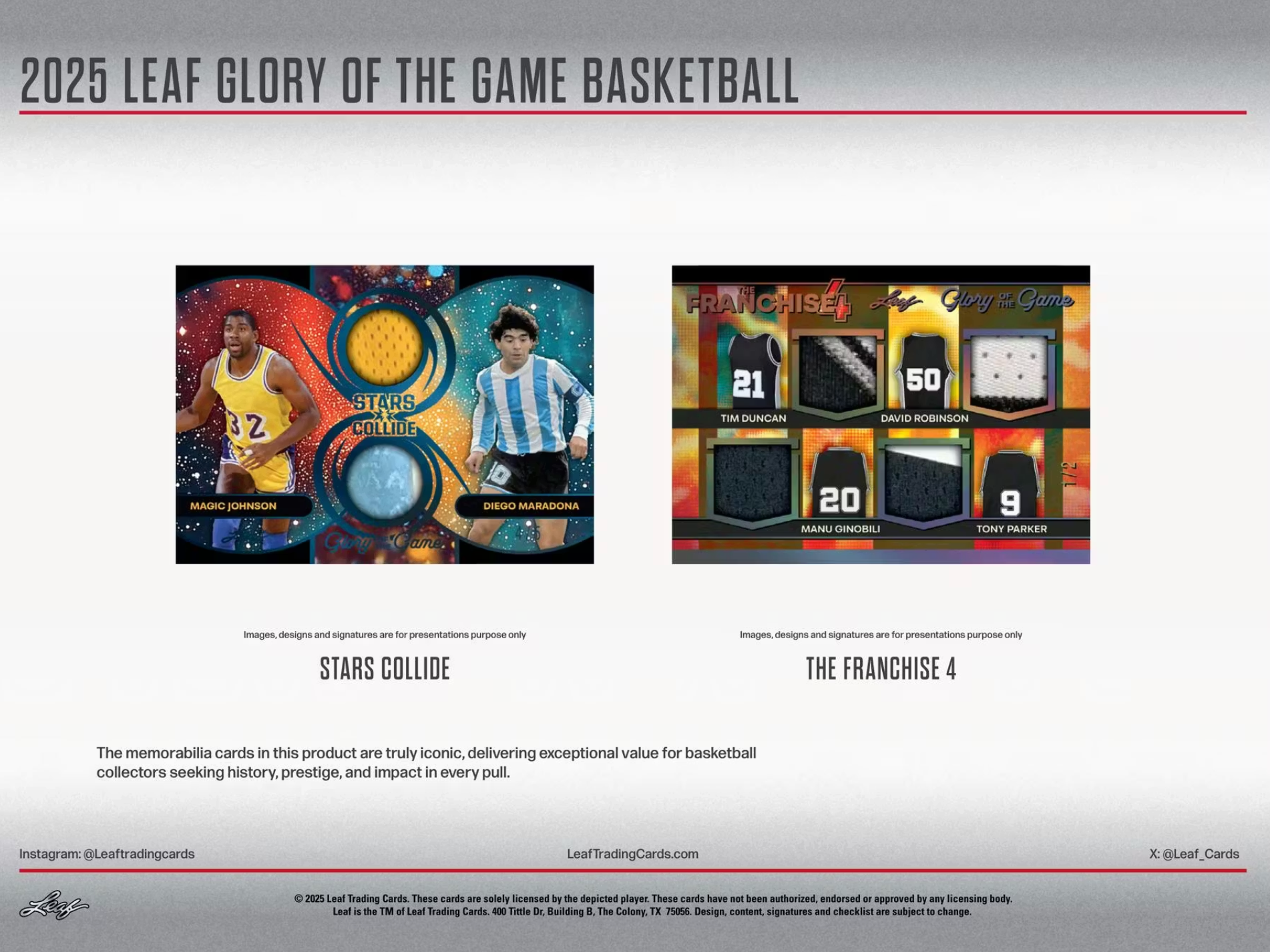 2025 Leaf Glory of the Game Basketball Hobby Box