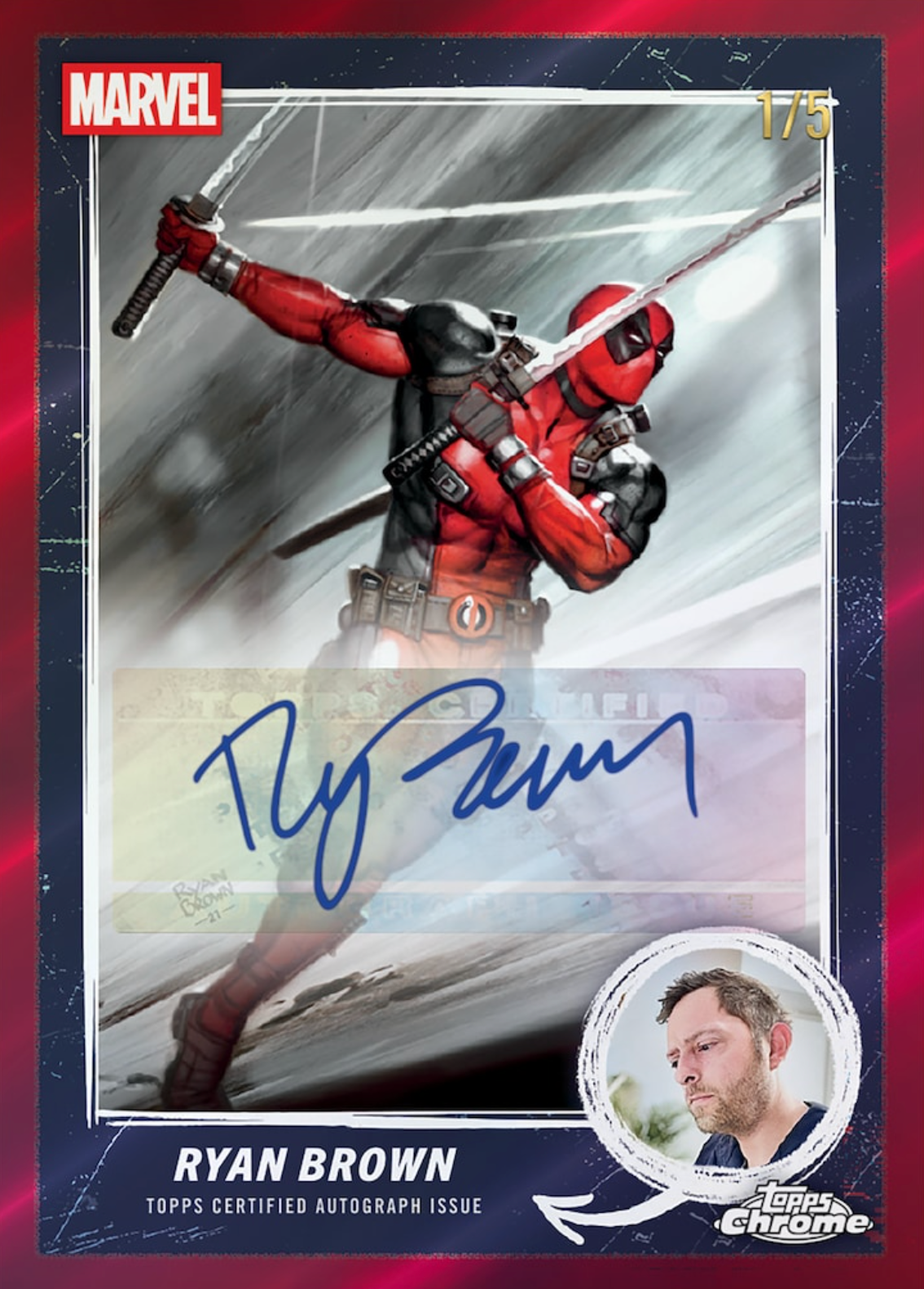 2025 Topps Deadpool Chrome Factory Sealed Value Box